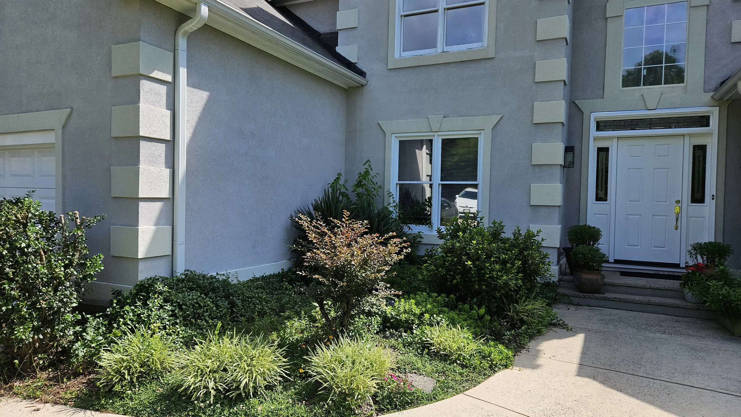 Before - front left foundation planter