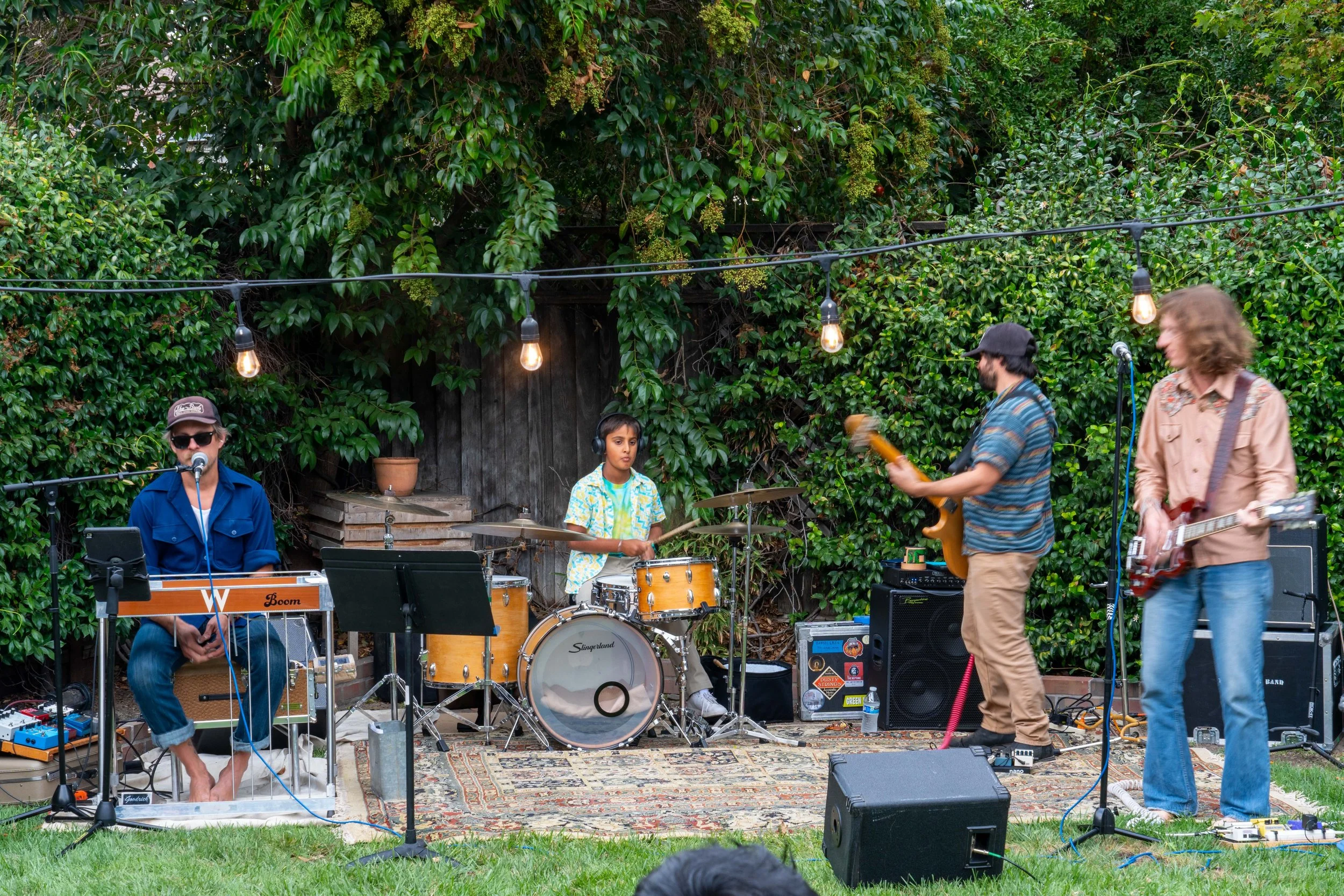 Sam performing at the ADL Drums Summer Jam