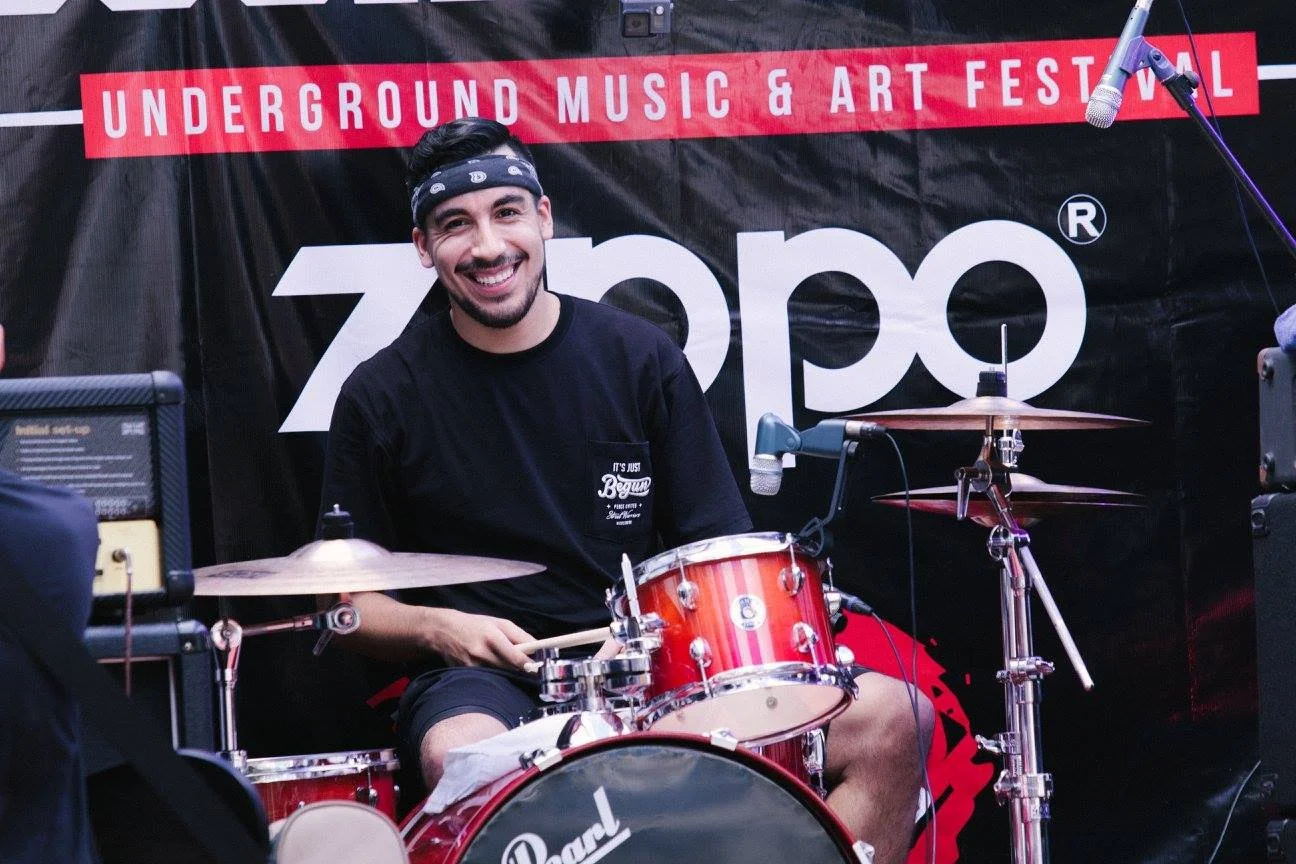 Alex with Stranded PXL, playing Hardcore Vietnam II in Saigon, Vietnam