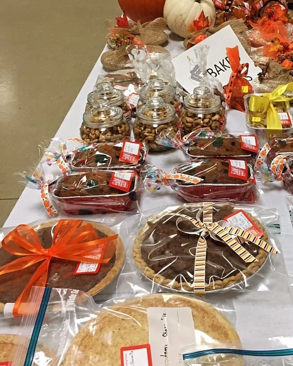 These yummy goodies would love to be on your Thanksgiving table! The Sale October 28! Elks Lodge 10 am! Come and get it! Help your family and help the community!