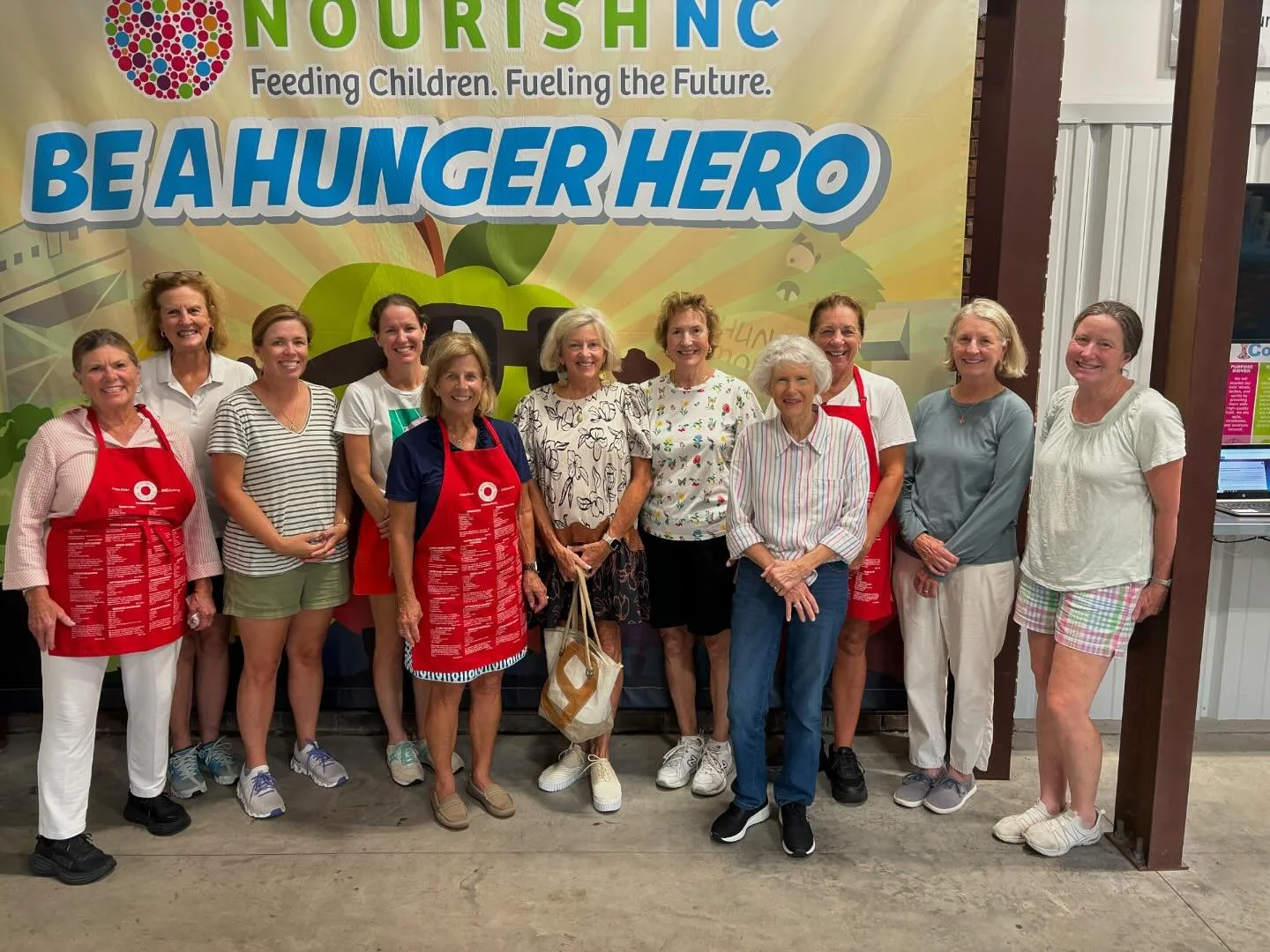 The Ministering Circle supports Nourish NC with grants and helping hands!