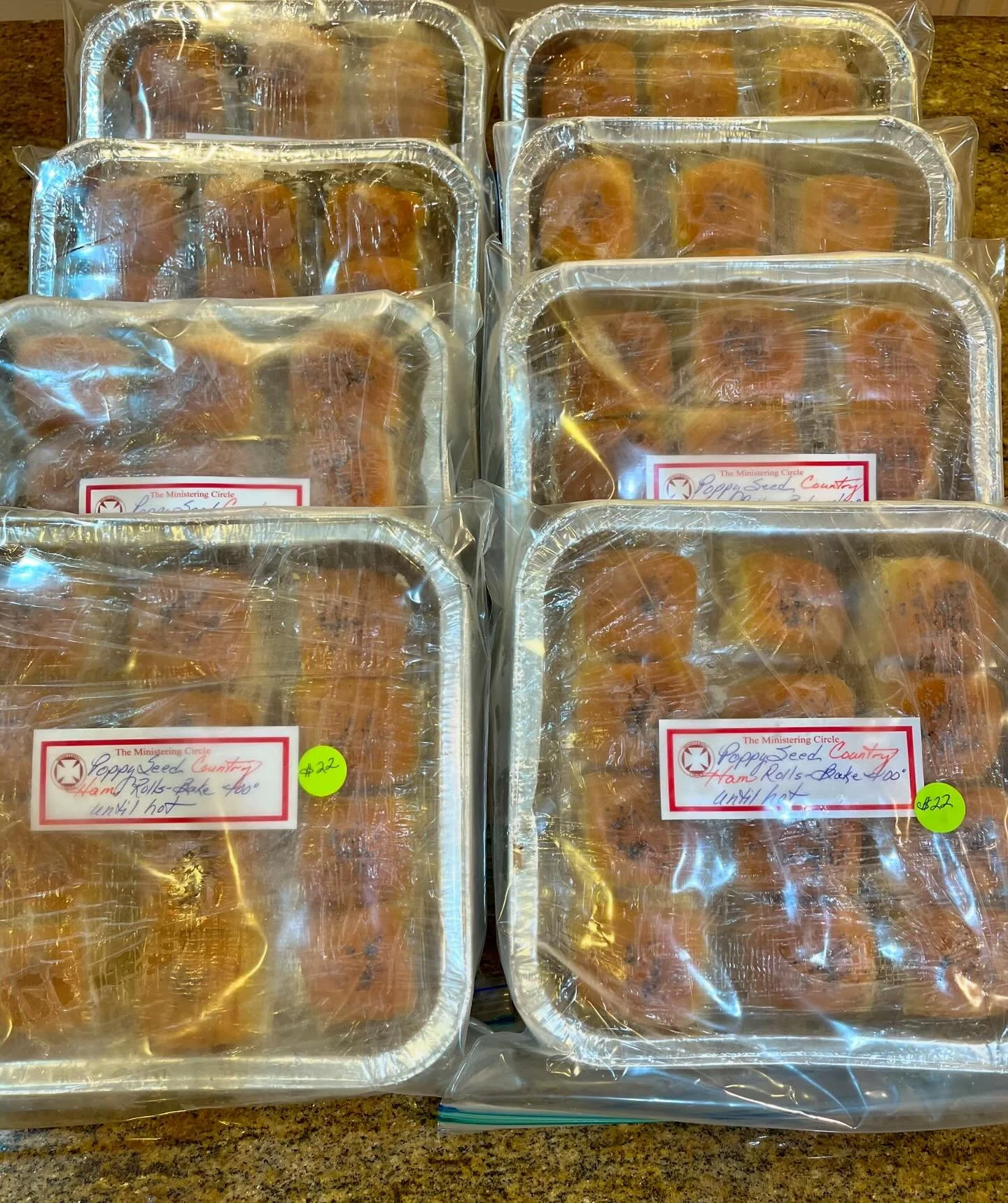 Yummy Poppy Seed Ham Rolls! Ready for your Thanksgiving company to share!
Gourmet for a Cause November 2!  10 am Elks Lodge Wilmington! All proceeds support Health and Wellness grants in the community! www.theministeringcircle.com.  #nourishncwilming