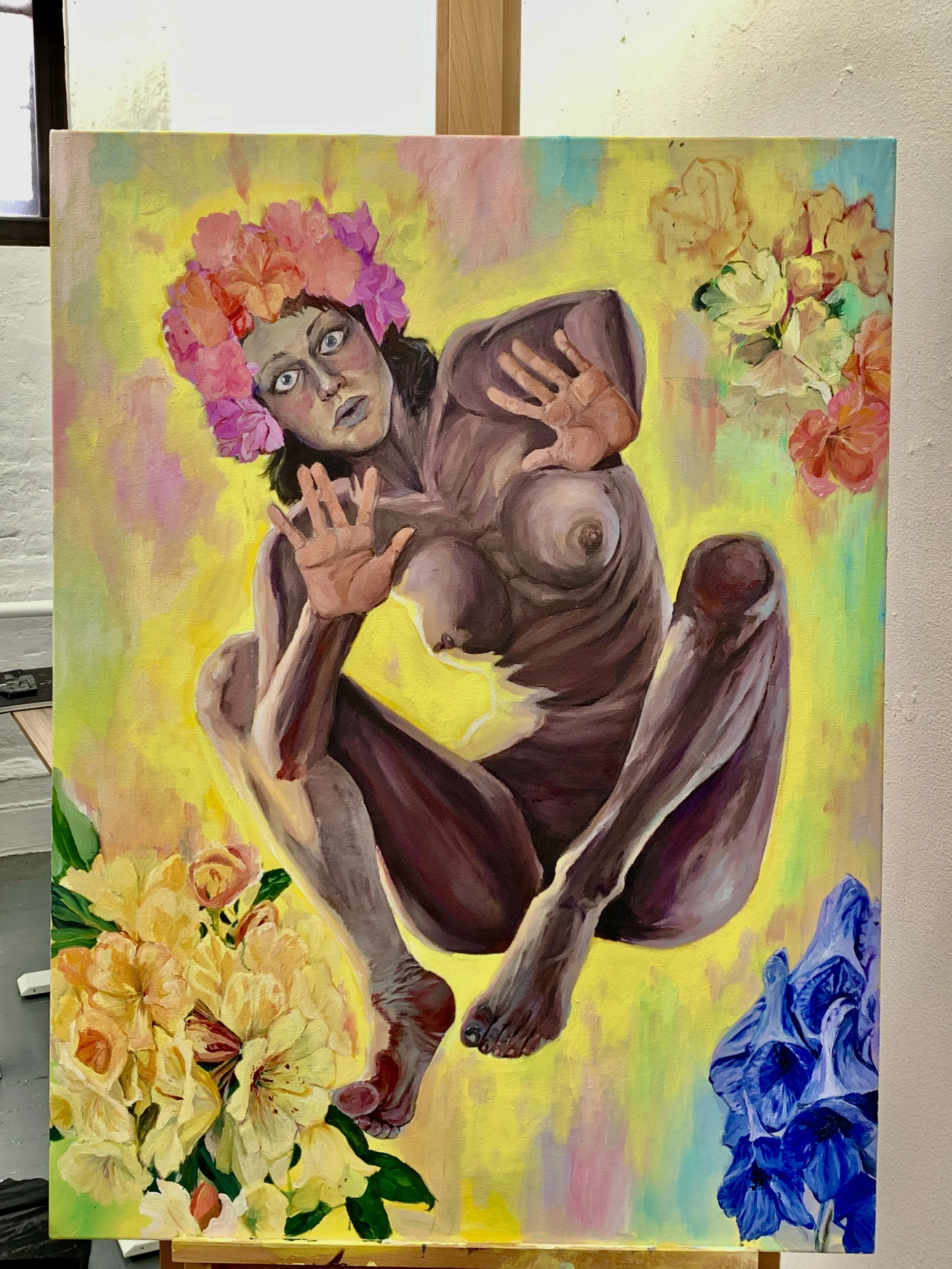 Monkshood and Begonia