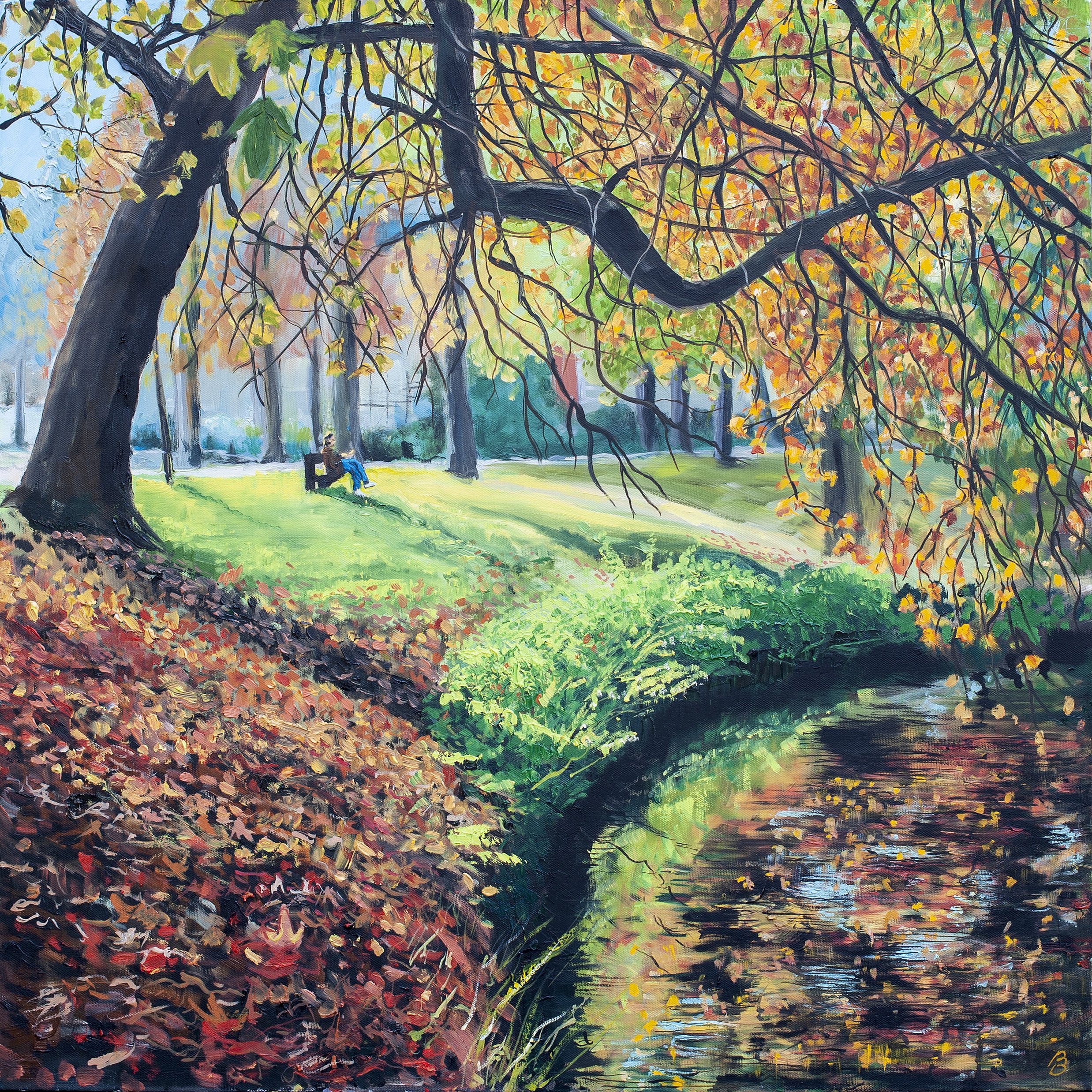10. Reader in Castle Park - 76cmx76cm - 2021- square.jpg