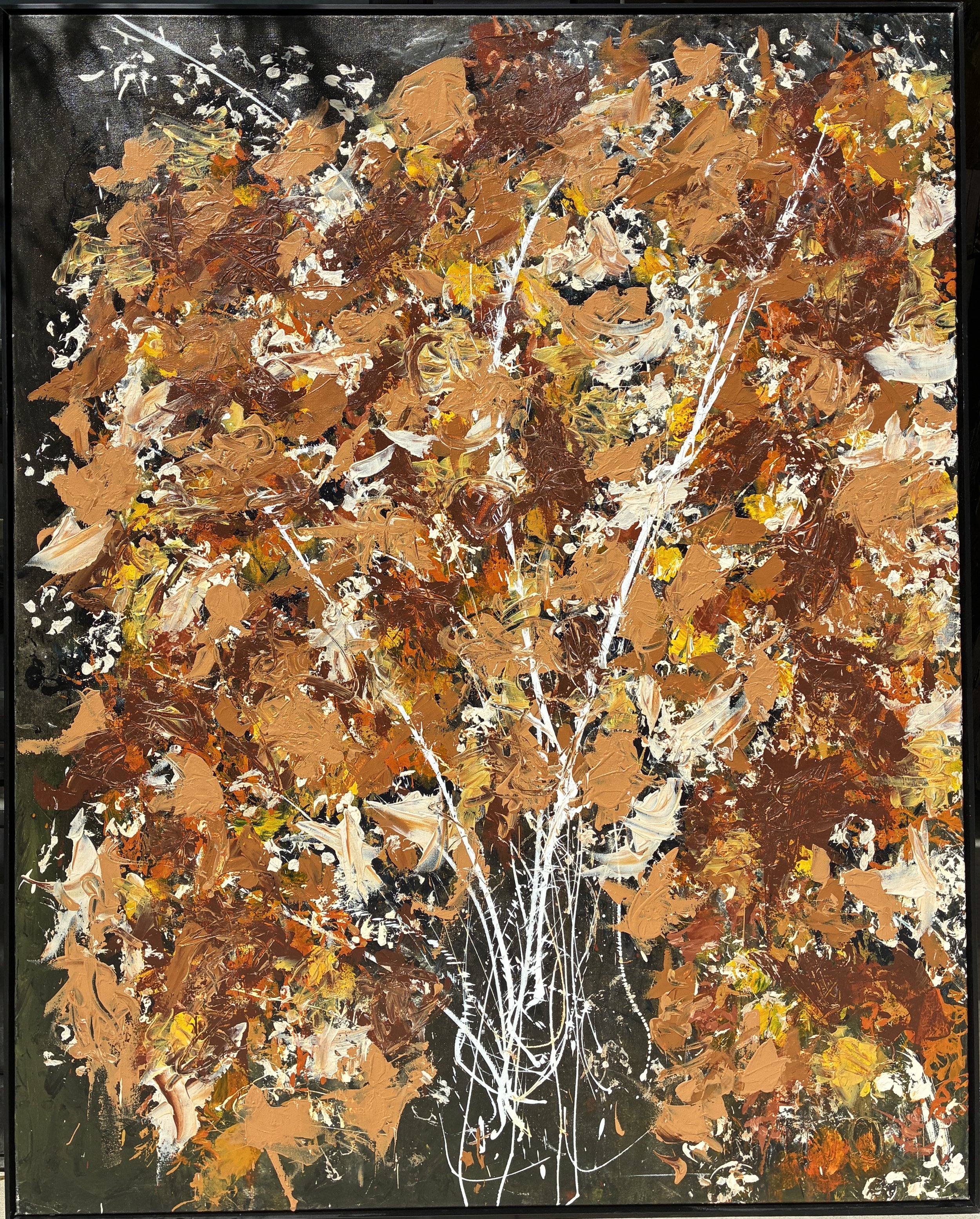 The First Bouquet 60x48 acrylic paste original $3,000 print $750