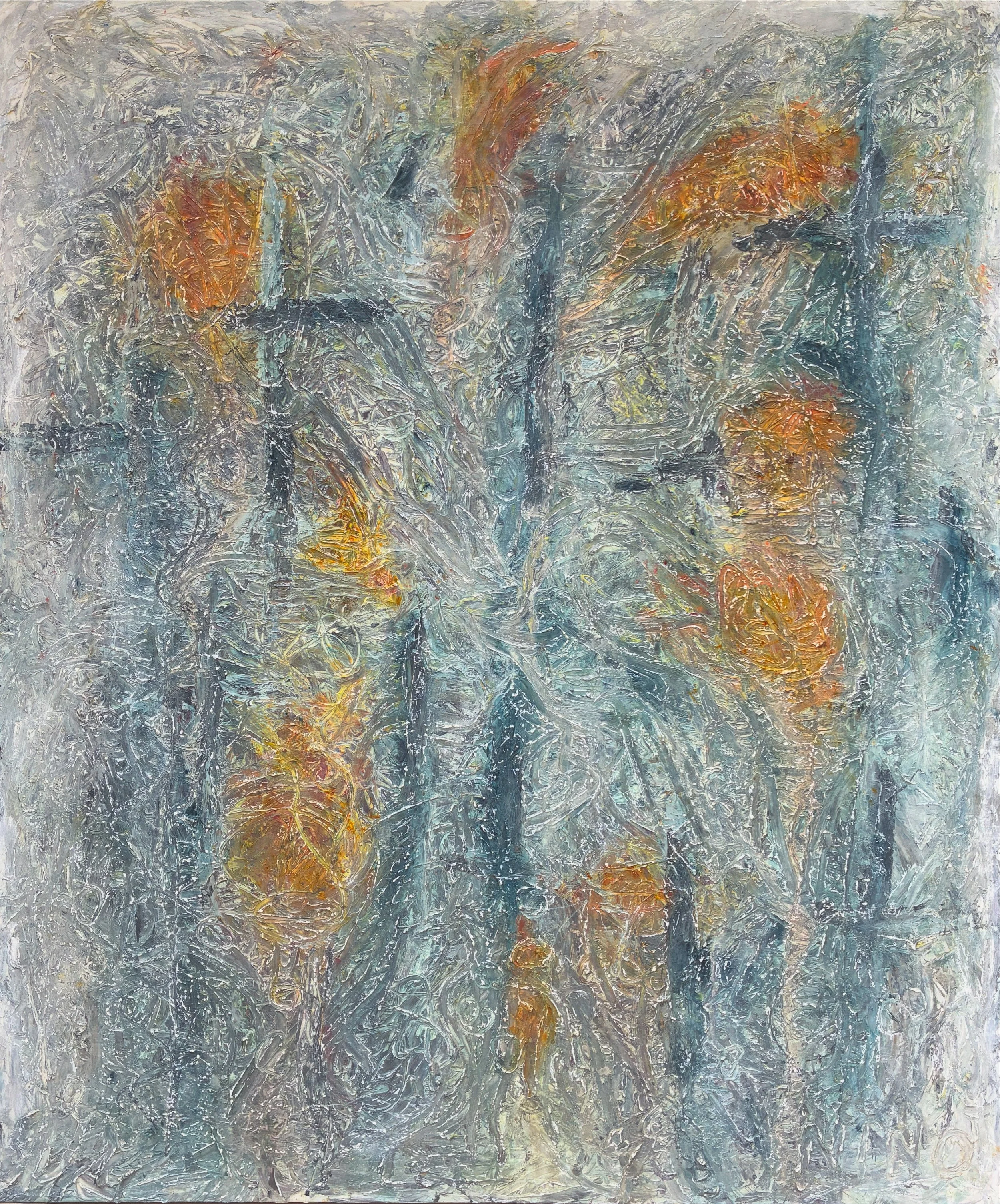 street lights 72x60 acrylic paste  $4,400