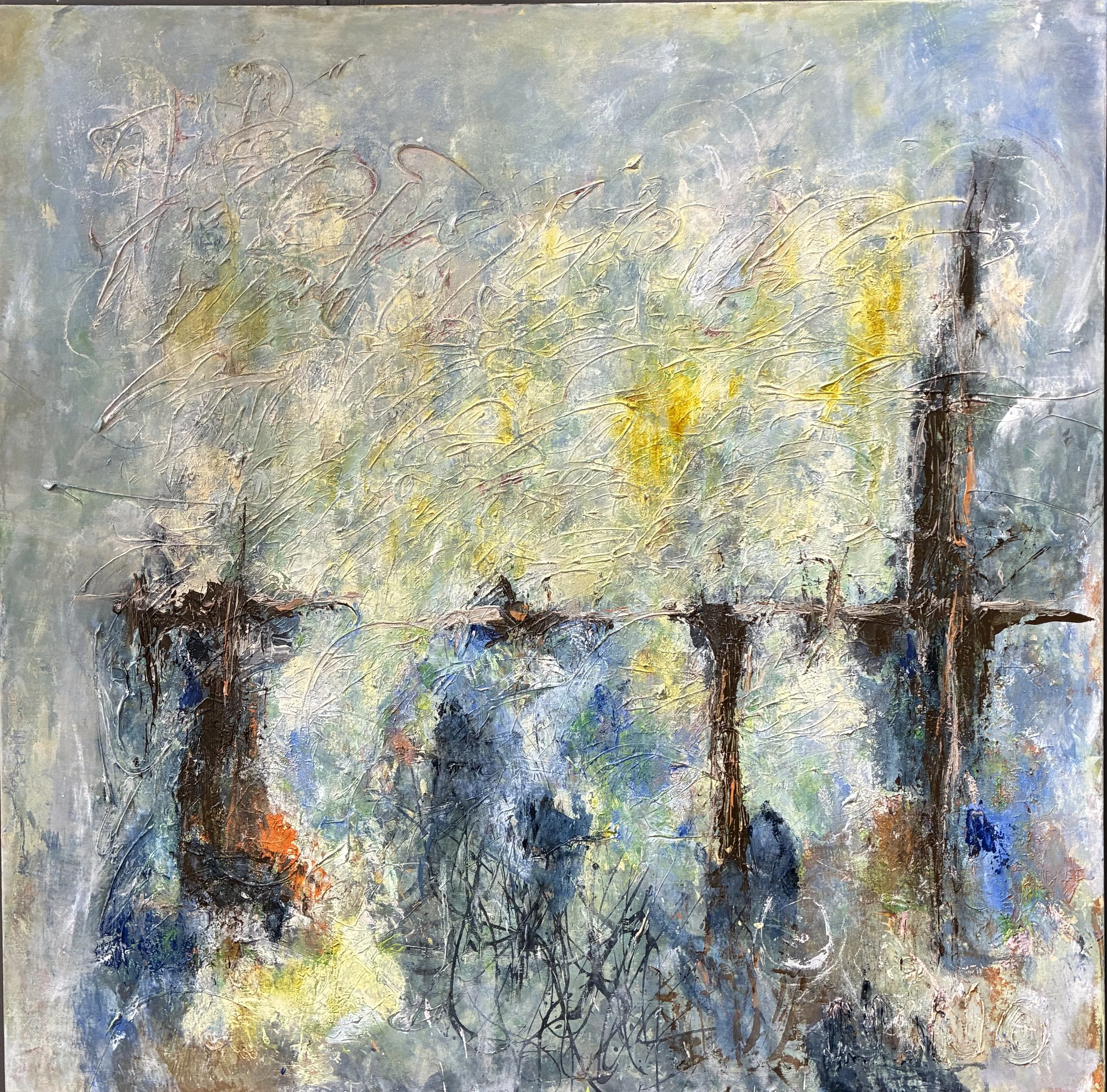 Crossing over 48x48 acrylic paste $2,300