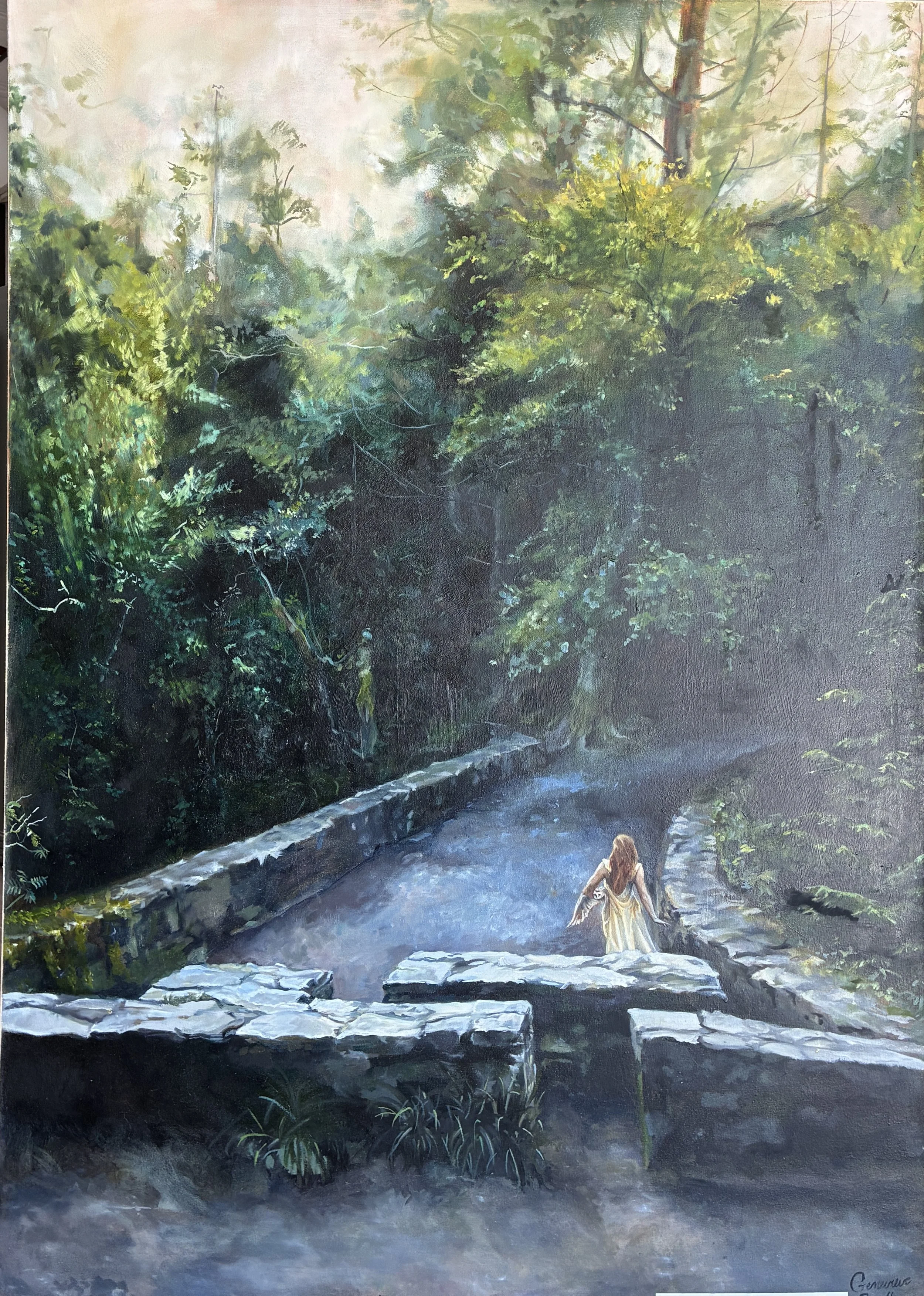 Cross the bridge when we get there 54x38 oil  $4,900