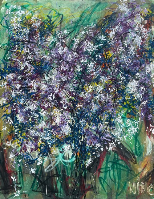 The First Bouquet 72x60 Acrylic Paste 8700.jpg