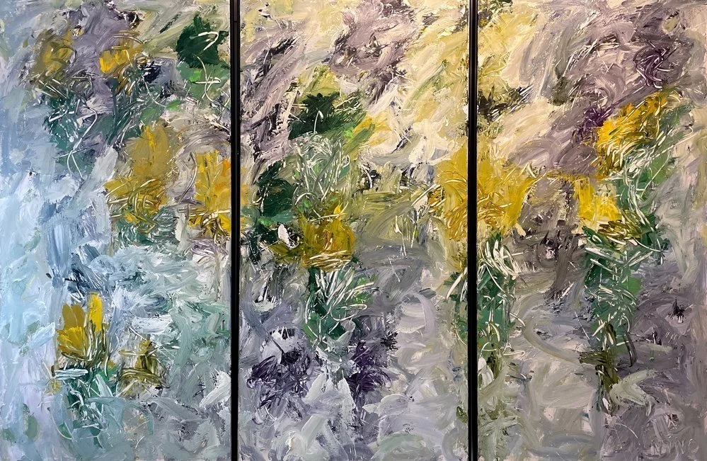 DEEP IN THE FOREST
72X36 each panel  Triptych $7,900 Acrylic Paste