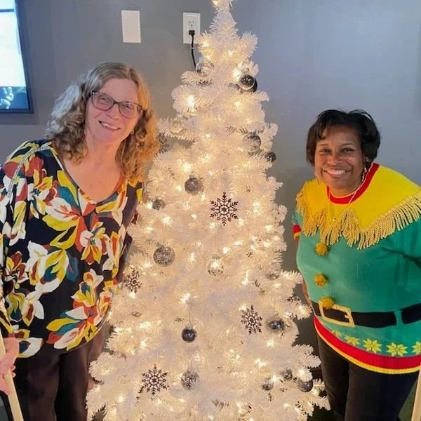So many pictures!!! Our Local 43 President, Dorethea Brown-Maxey, and WJBK Chief Steward, Kathy Rogers, play a little 8 ball at 5 Iron Golf in Detroit during the Local 43 Christmas Party.