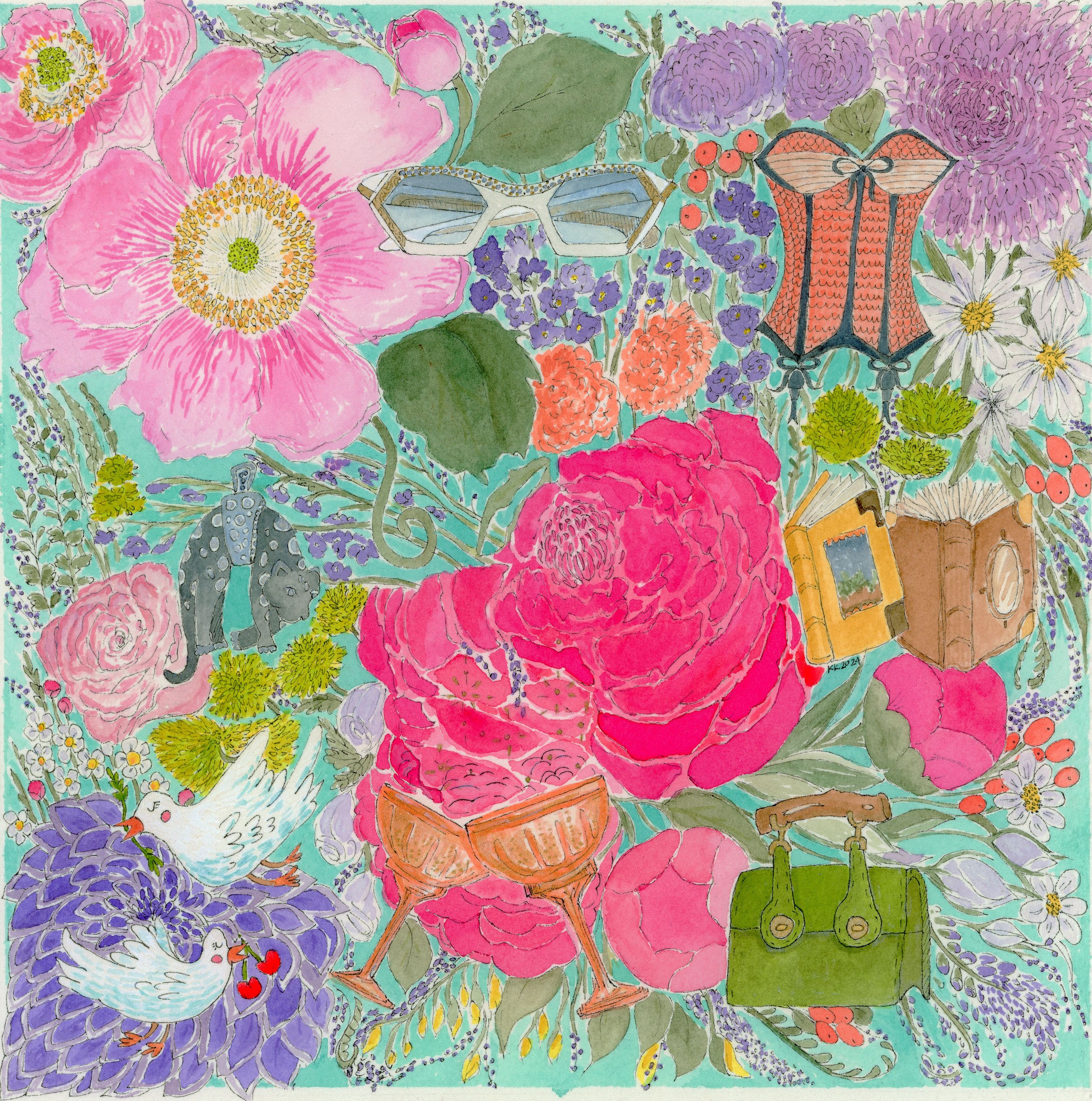 Surface Design Kathy Kyle - Big Floral Energy