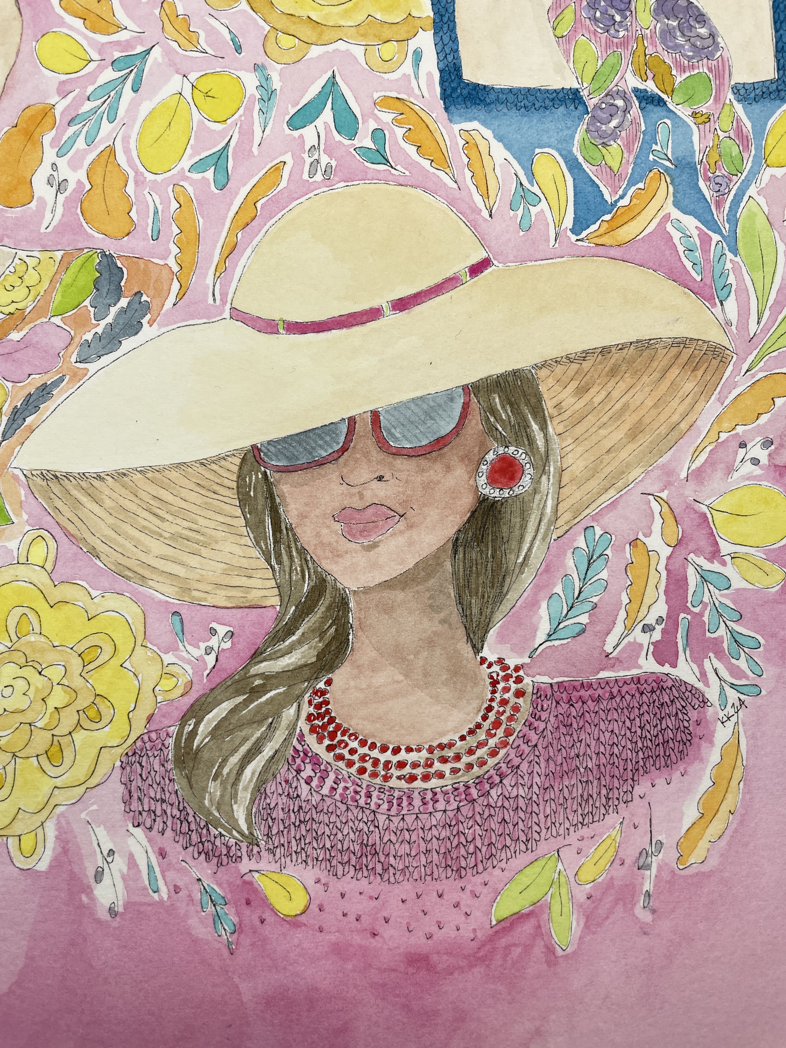 Kathy_Kyle_handpainted_Pink_Women_retro_closeup_Hat.jpeg