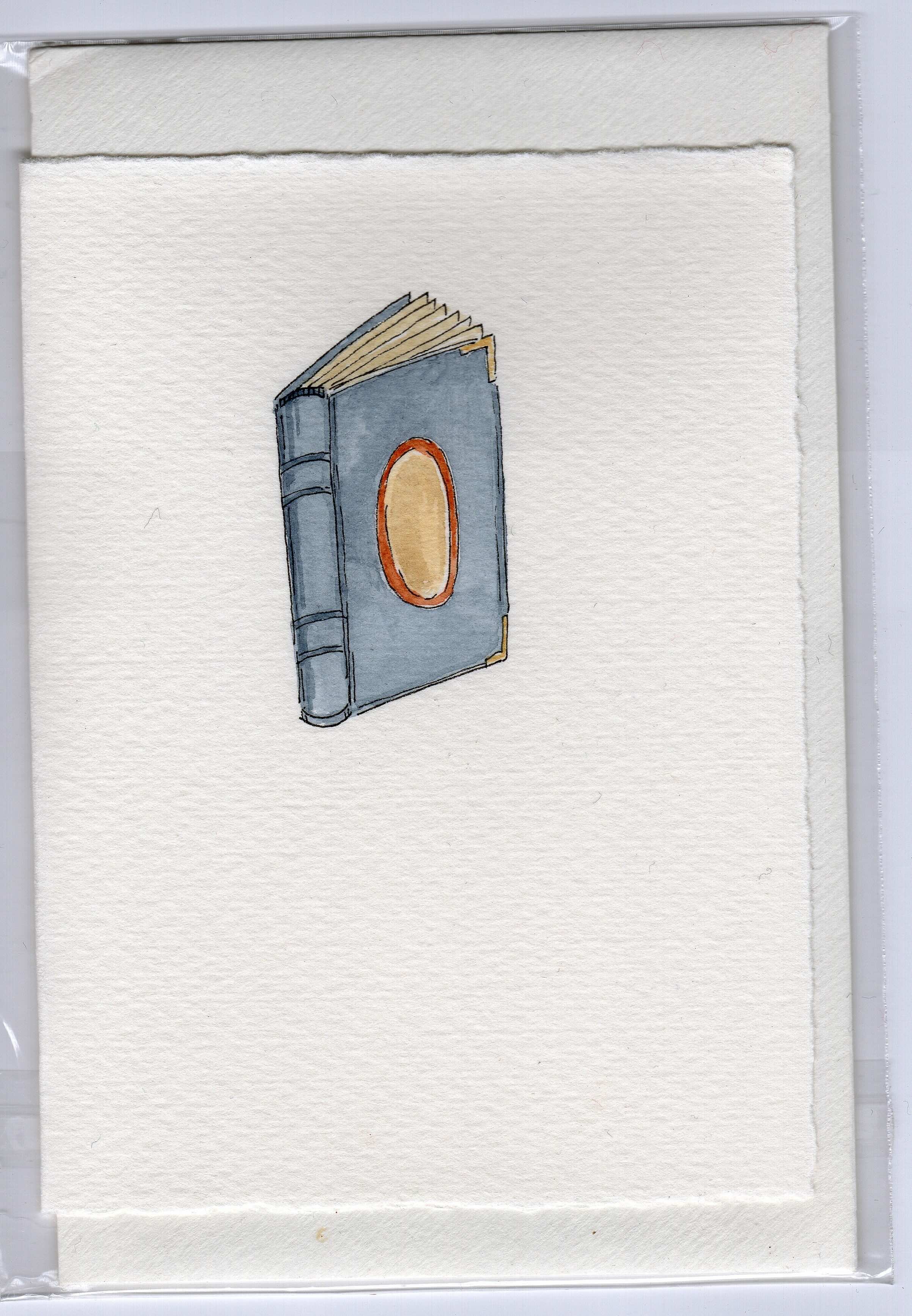 Stationery - larger book in blue