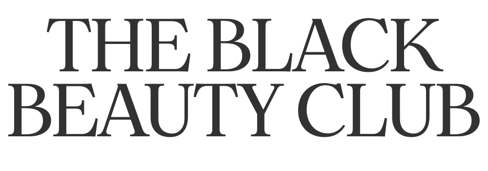 Black text on a black background reads "The Black Beauty Club" in large font.