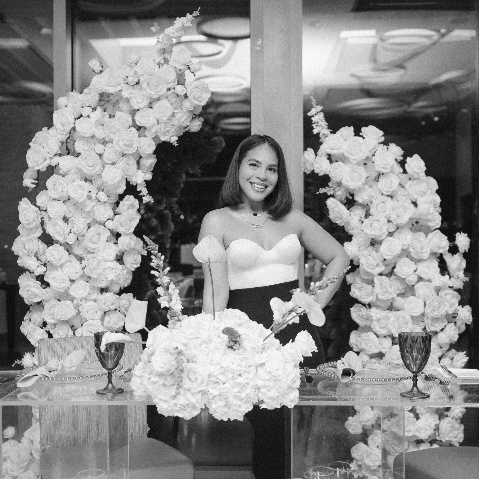 Headshot: Cristine Jacquez at Francisco Wedding, 2025. Photog: Miranda, Suess Moments.