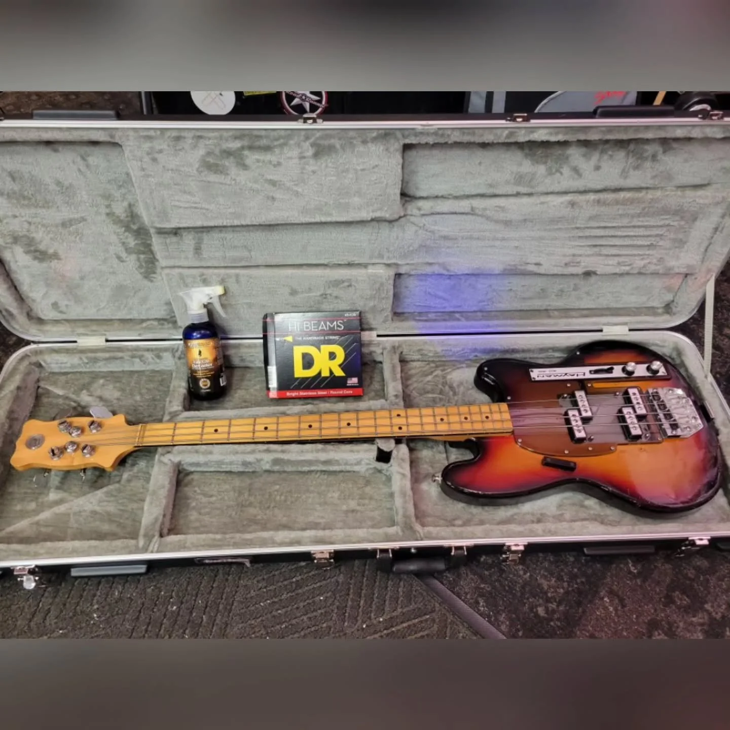 Recently worked on a beautiful England made 1970s Hayman 40/40 bass