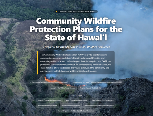 Community Wildfire Protection Plans