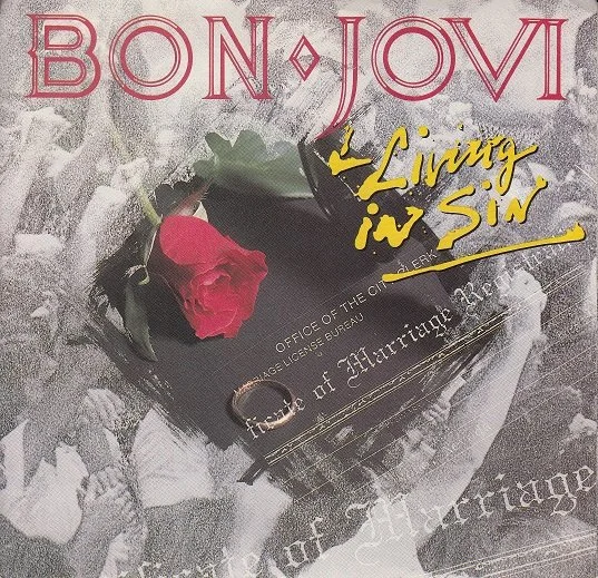 BON JOVI - LIVING IN SIN (PIC SLV, USA)