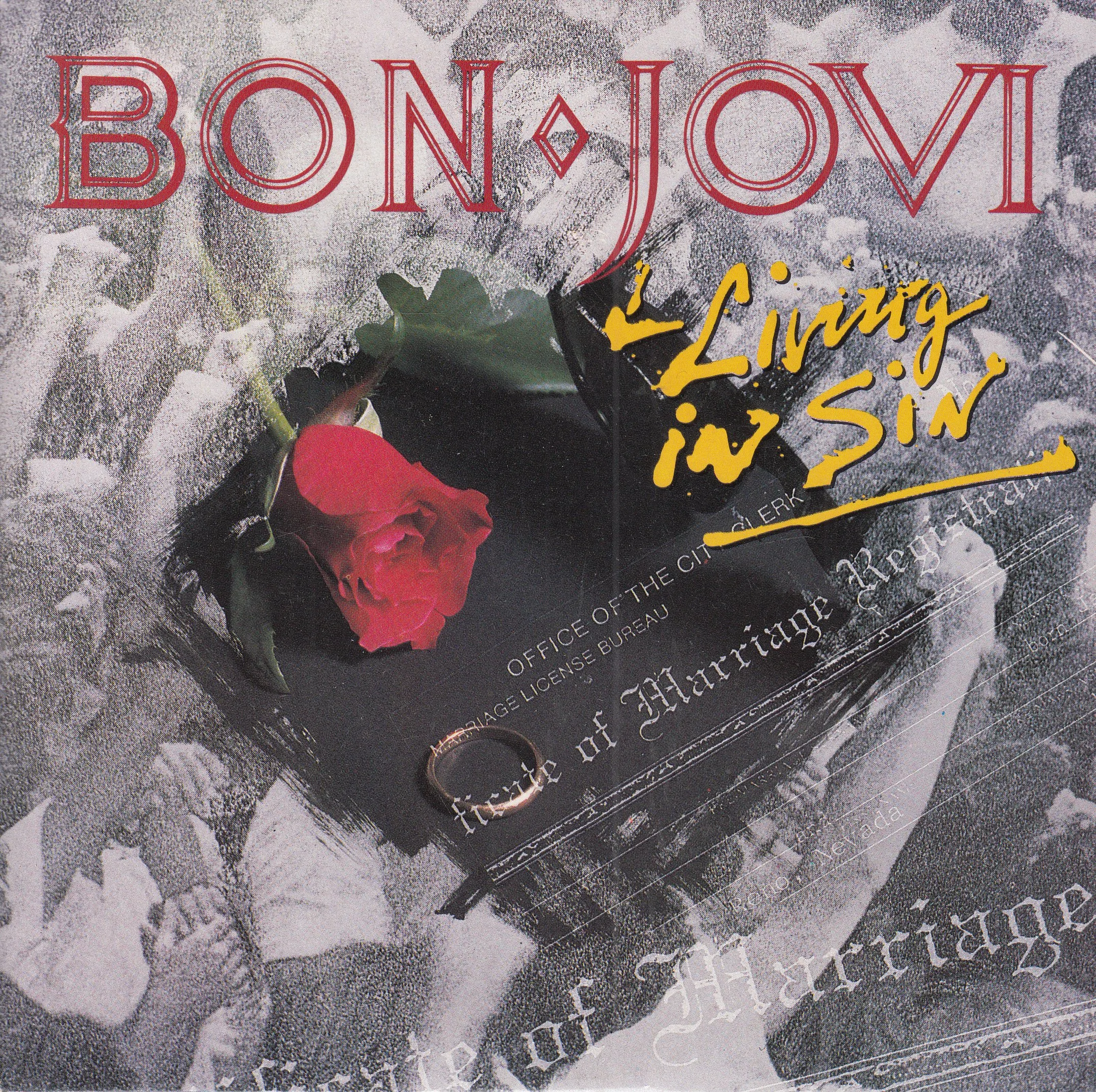 BON JOVI - LIVING IN SIN (PIC SLV, UK)