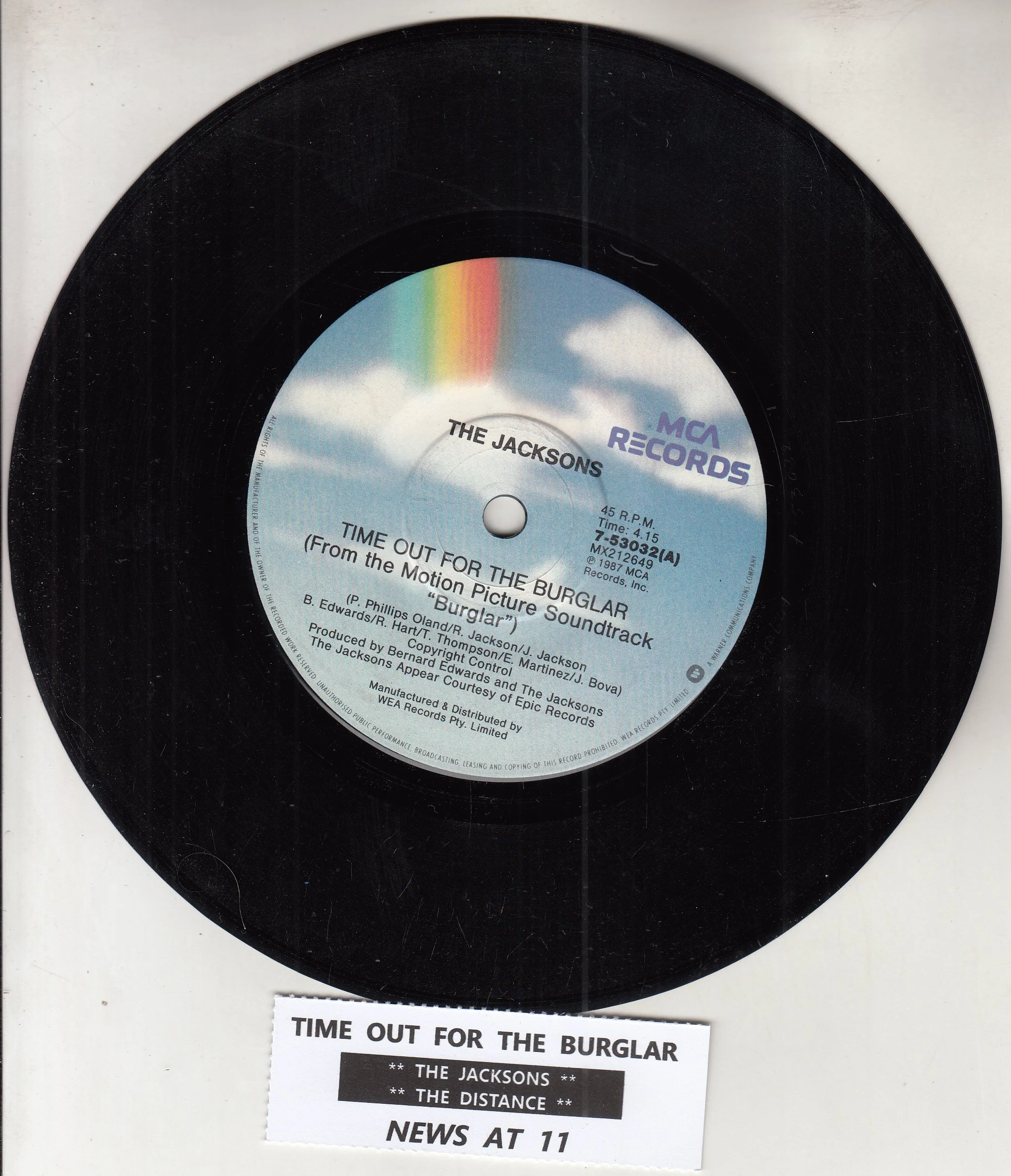 THE JACKSONS - Time out for the Burglar (PROMO)