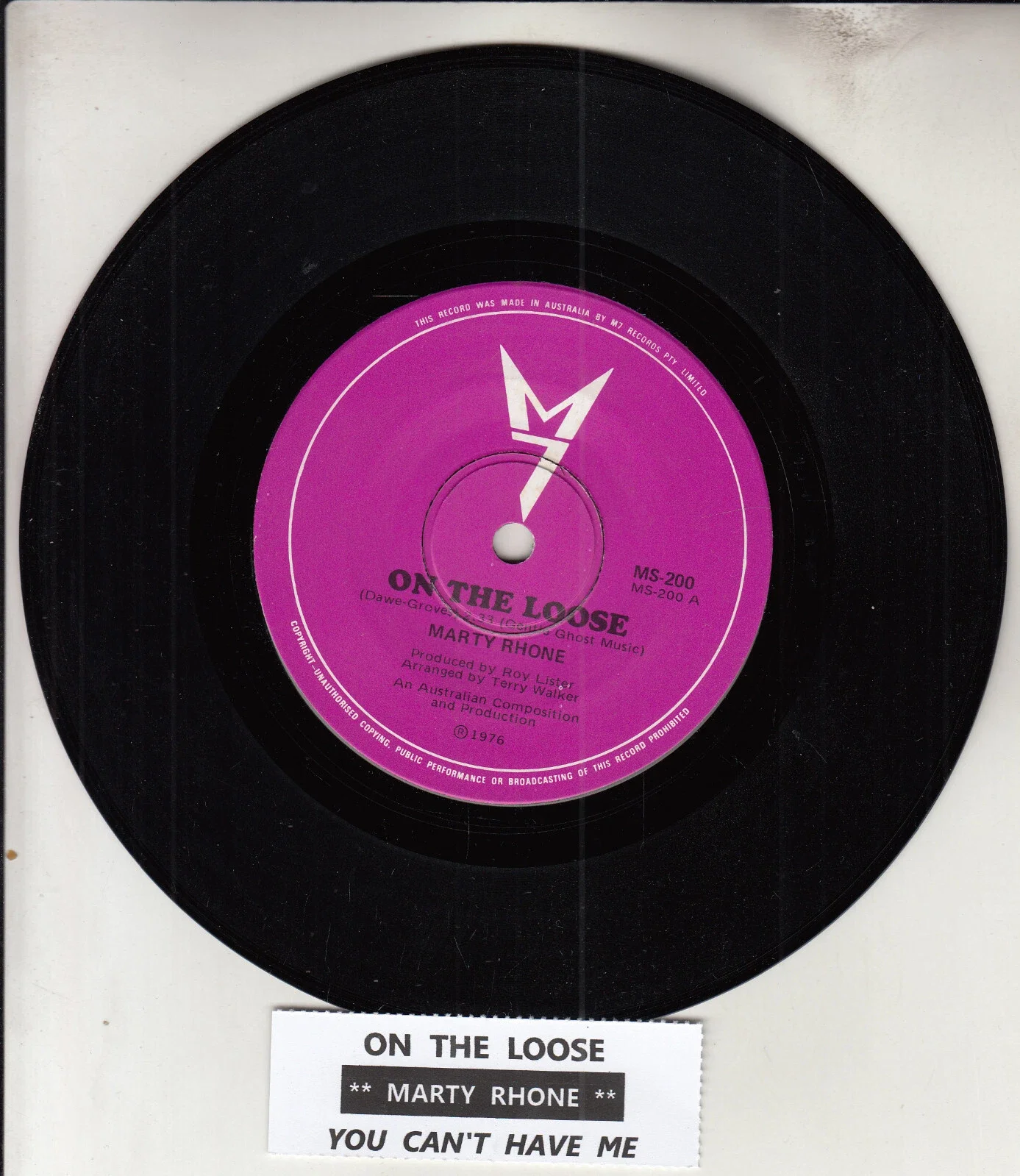 RHONE, MARTY - ON THE LOOSE