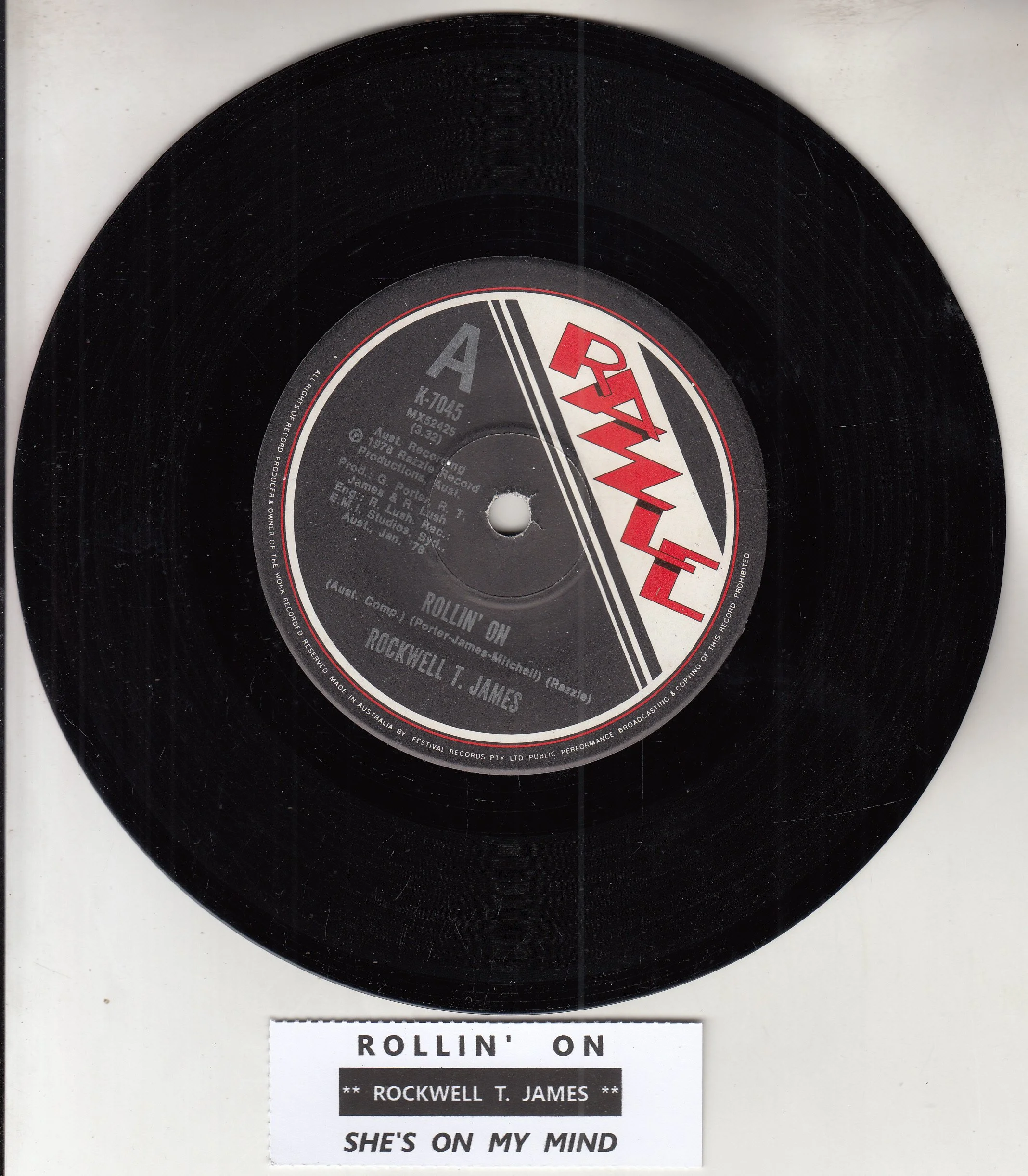 ROCKWELL T. JAMES - Rollin' on