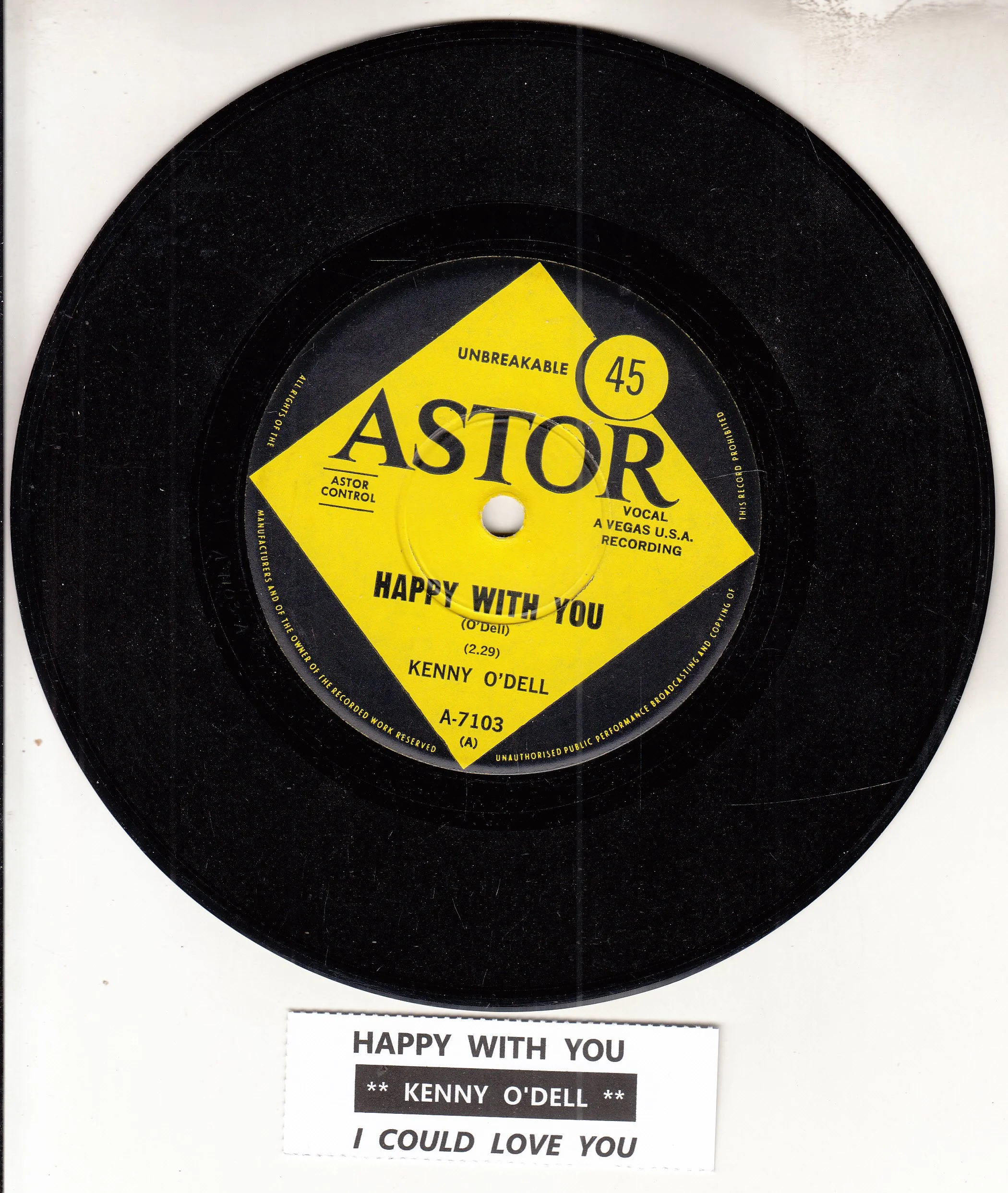 KENNY O'DELL - Happy with you