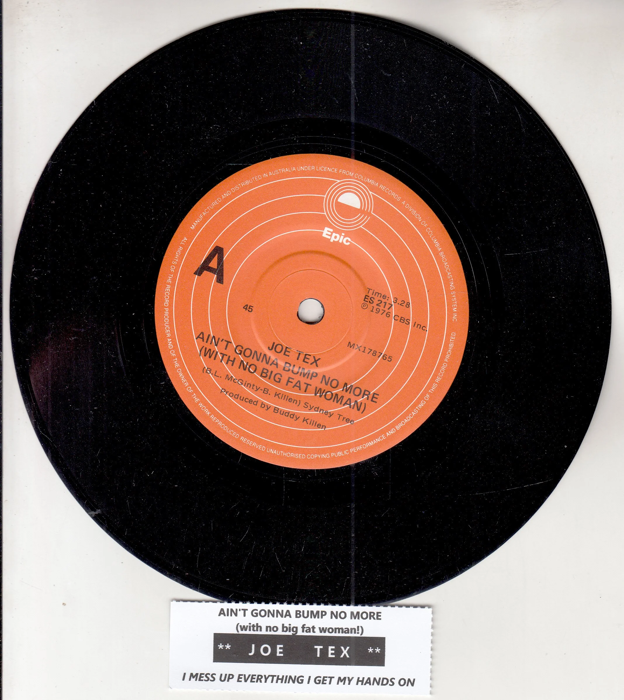 JOE TEX Ain't Gonna Bump No More (With No Big Fat Woman) NEW.jpg