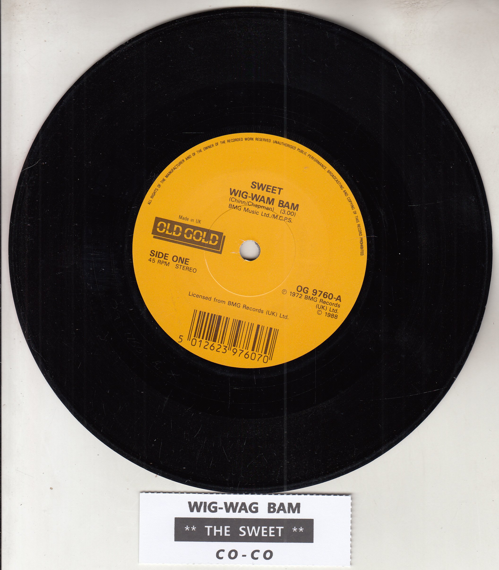 SWEET, THE - Wig-Wam Bam & Co-Co