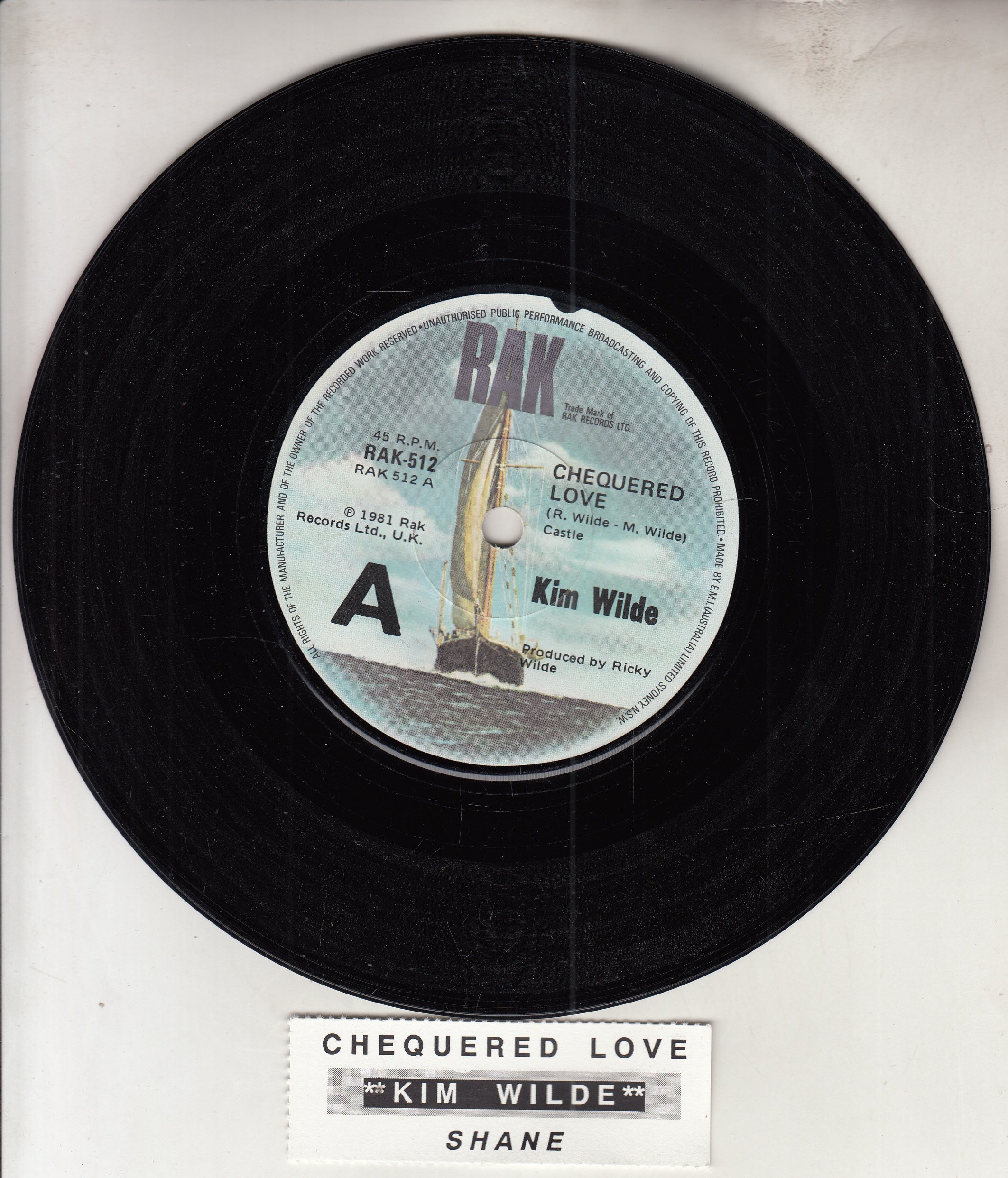 KIM WILDE - Chequered love