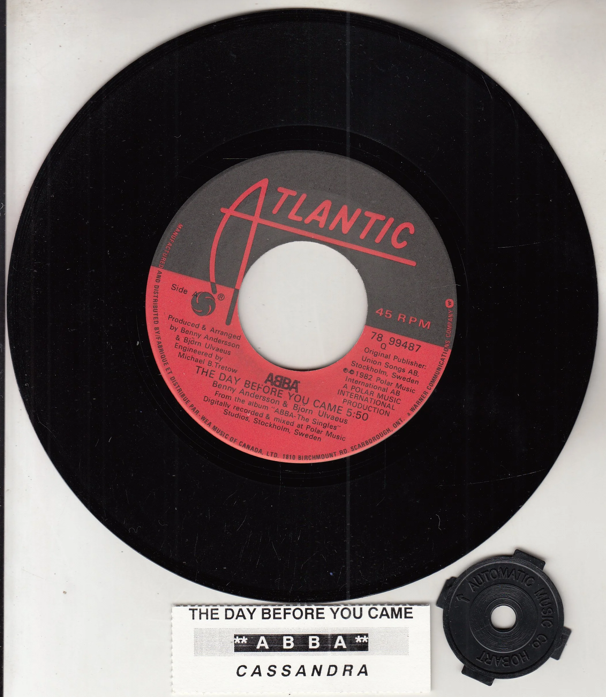 ABBA - THE DAY BEFORE YOU CAME.