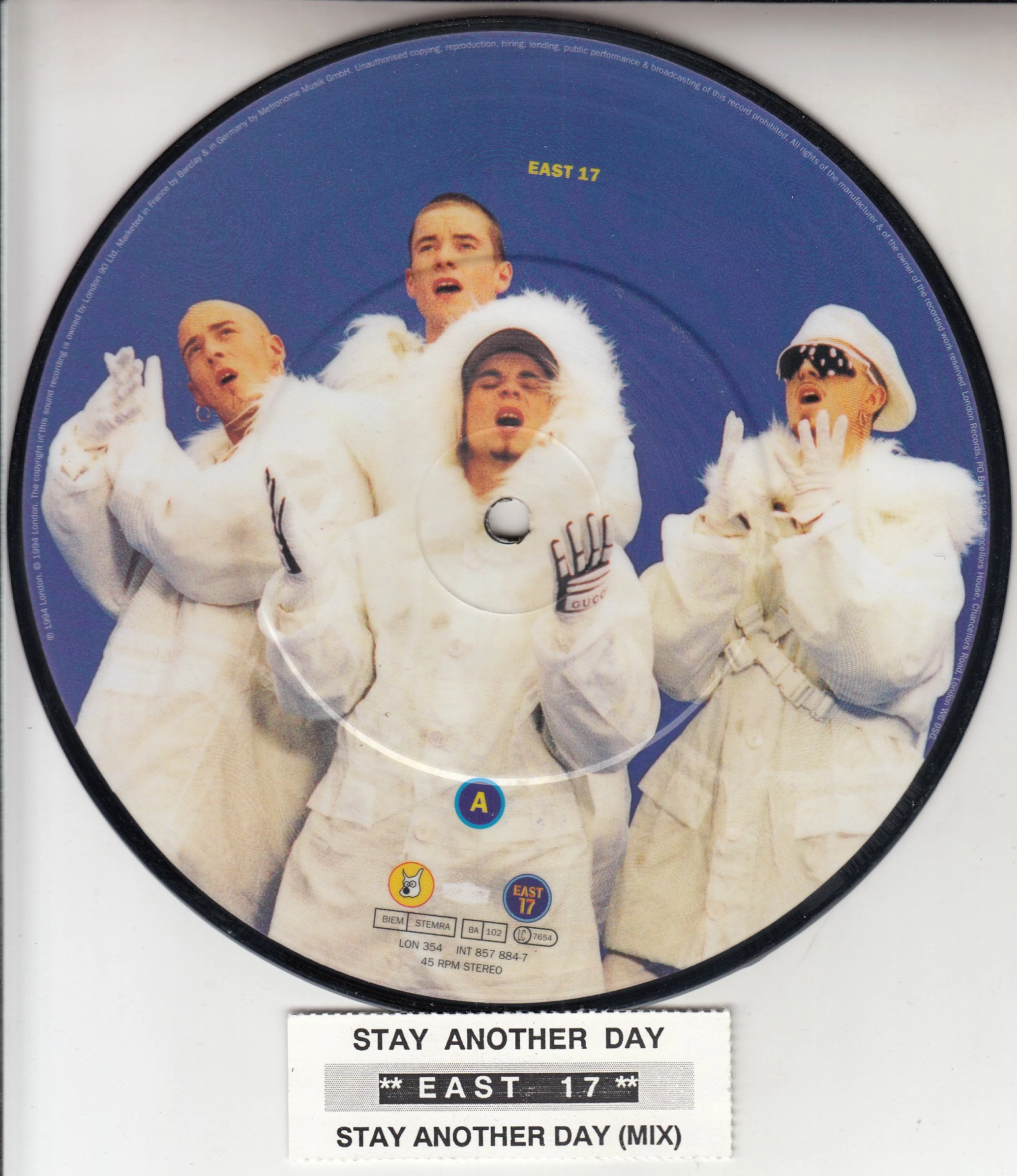 EAST 17 - STAY ANOTHER DAY  (PICTURE DISC) (PIC SLV)