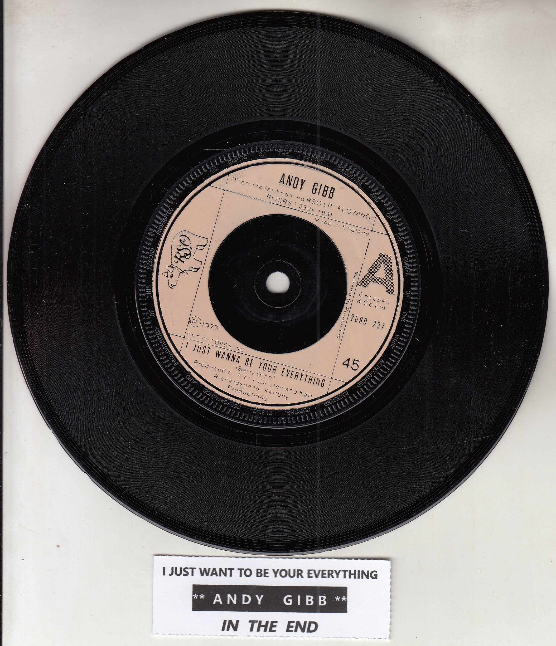 ANDY GIBB - I Just Want To Be Your Everything (UK Press)