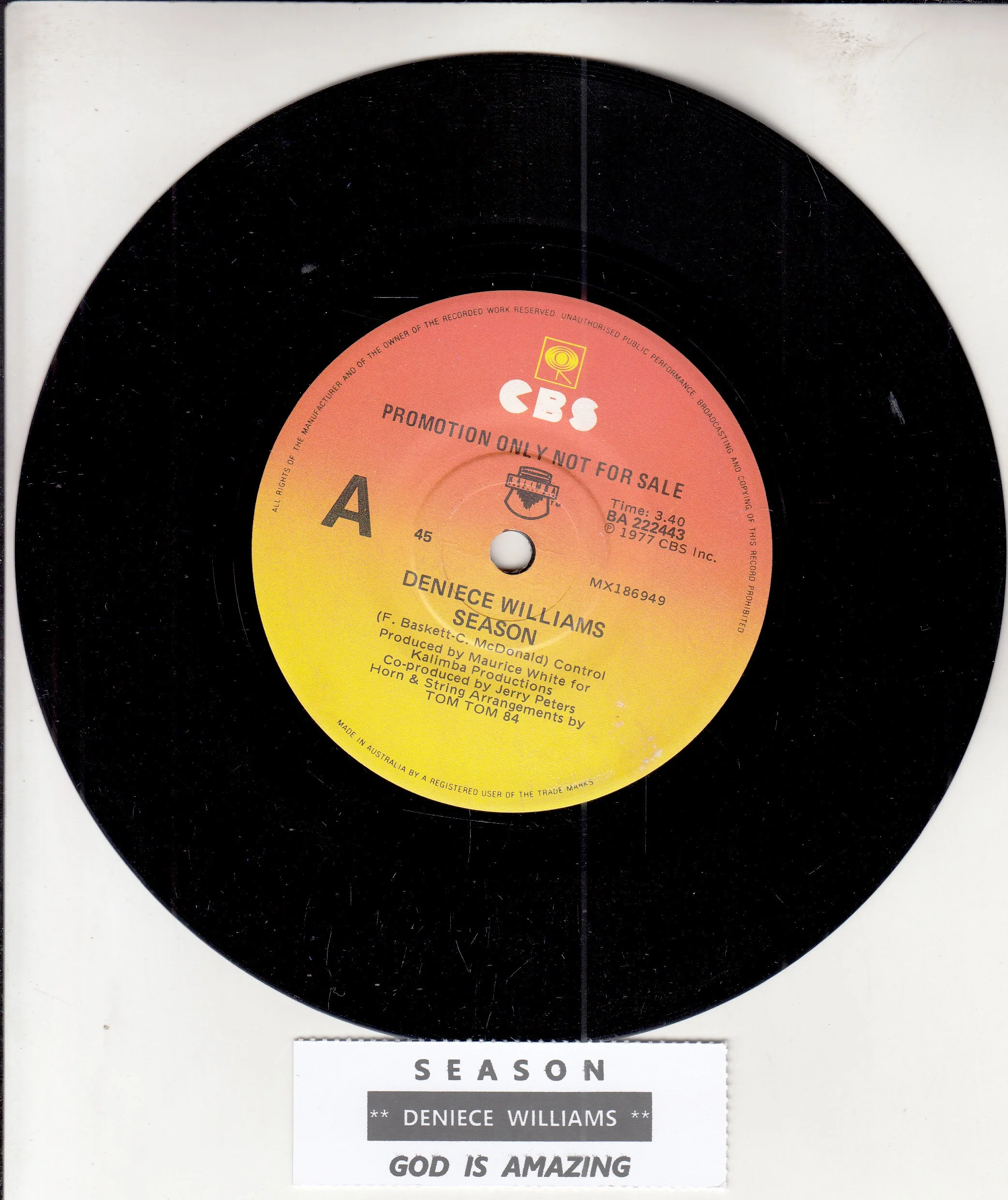 WILLIAMS, DENIECE - SEASON (PROMO)