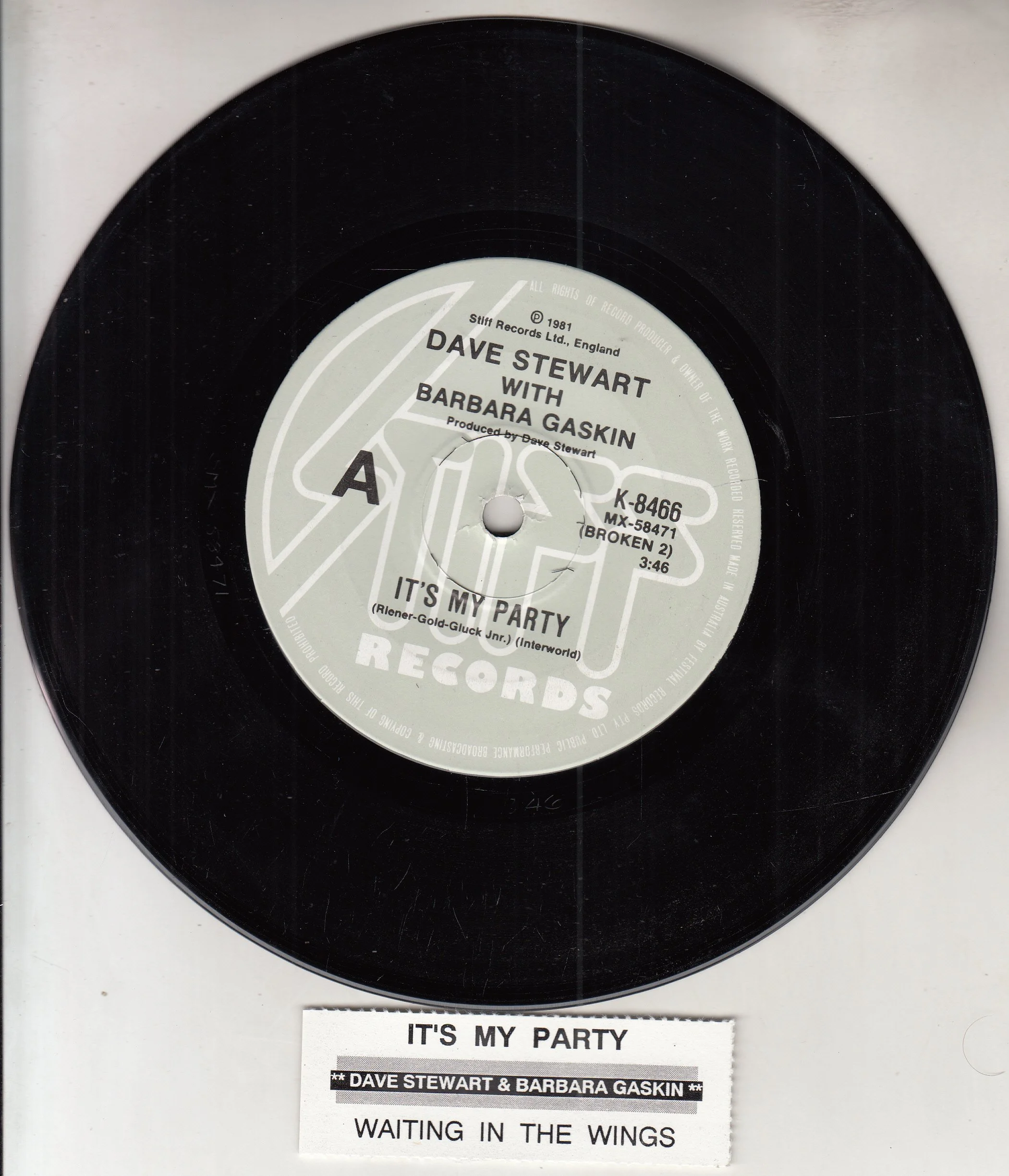 STEWART, DAVE AND GASKIN, BARBARA - IT'S MY PARTY