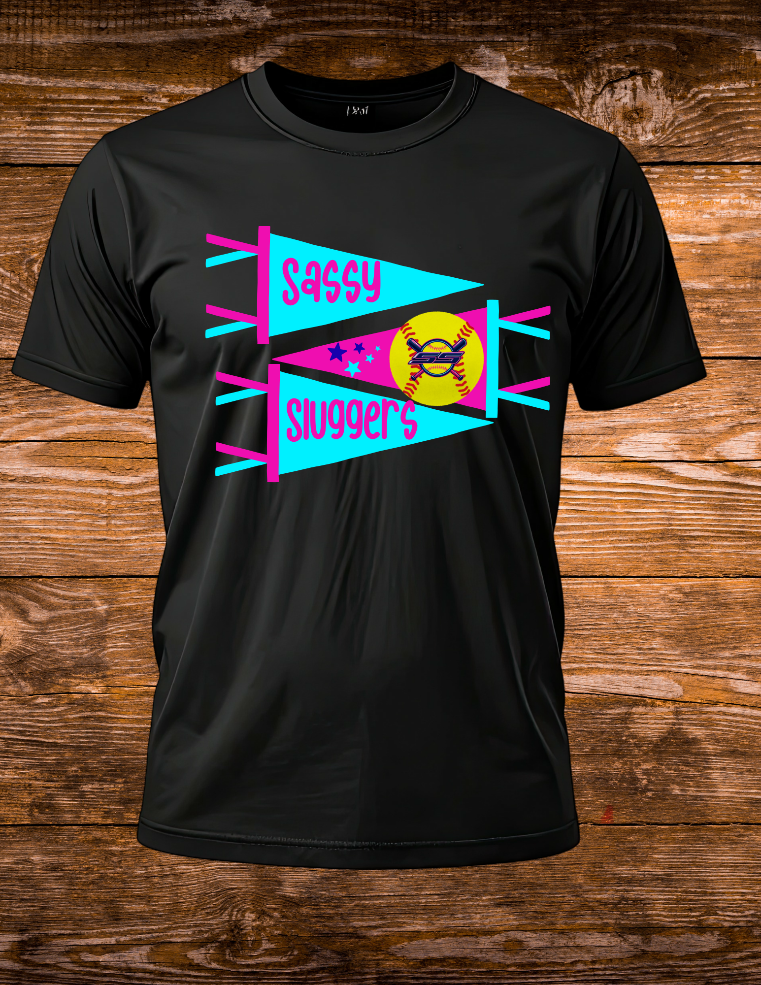 Sassy Sluggers pennant T-shirt YOUTH