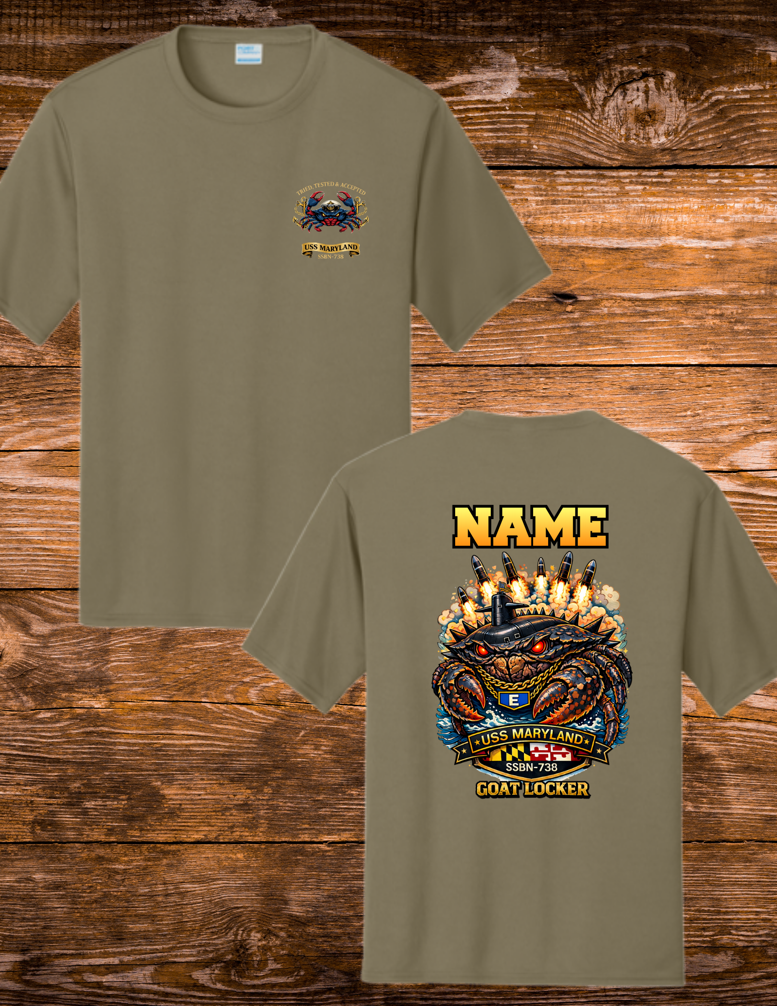 USS Maryland CPOA CHIEF Battle E crab