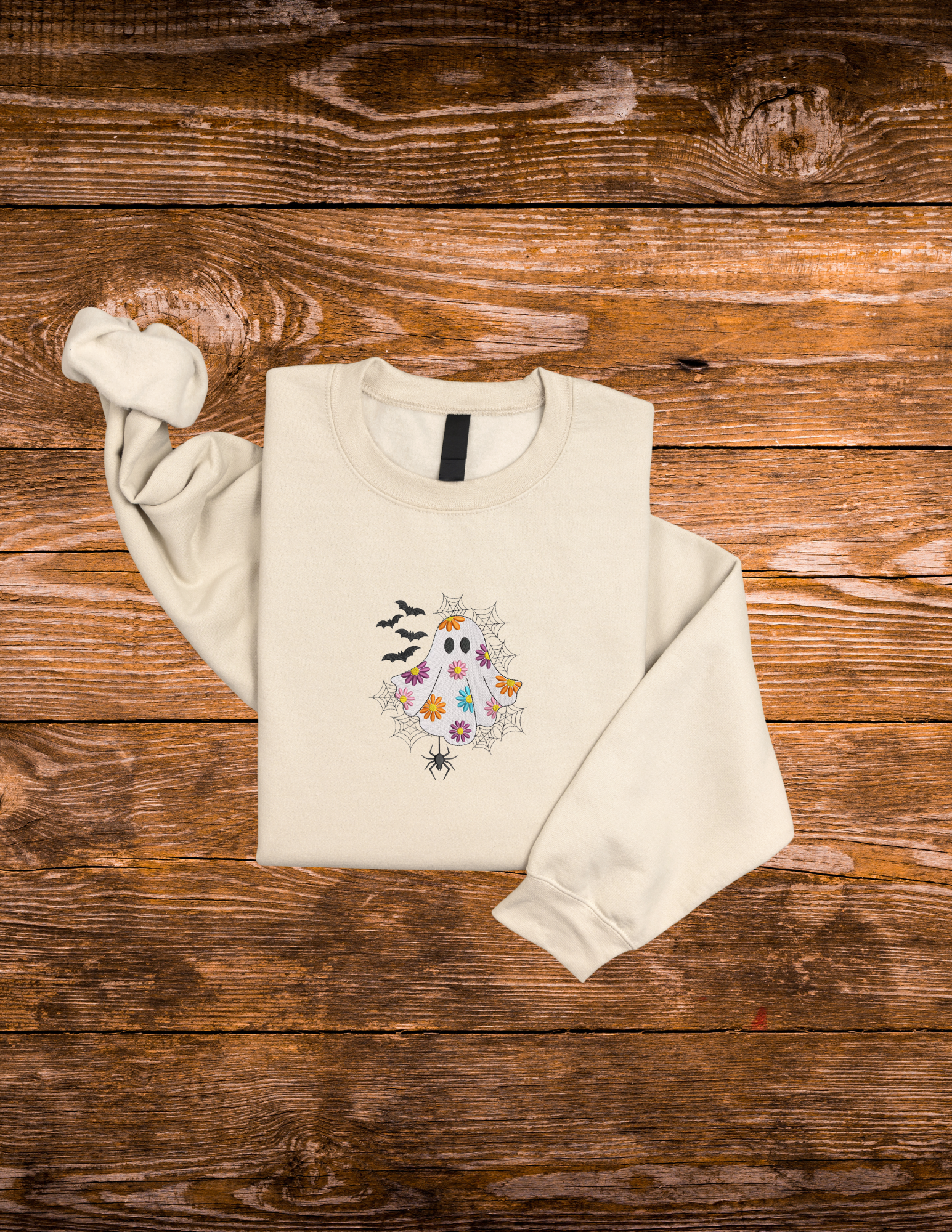 floral ghost- CREWNECK