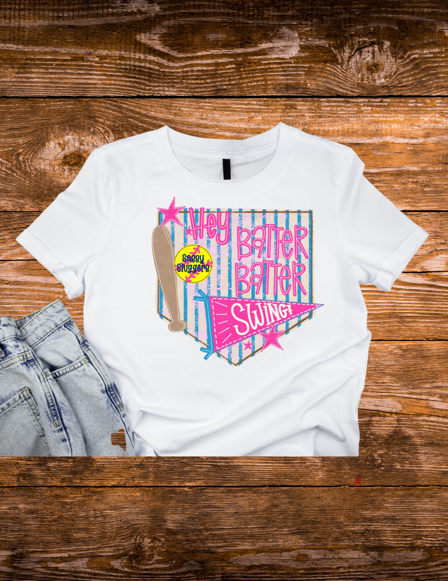 Sassy Sluggers Hey batter batter T-shirt YOUTH