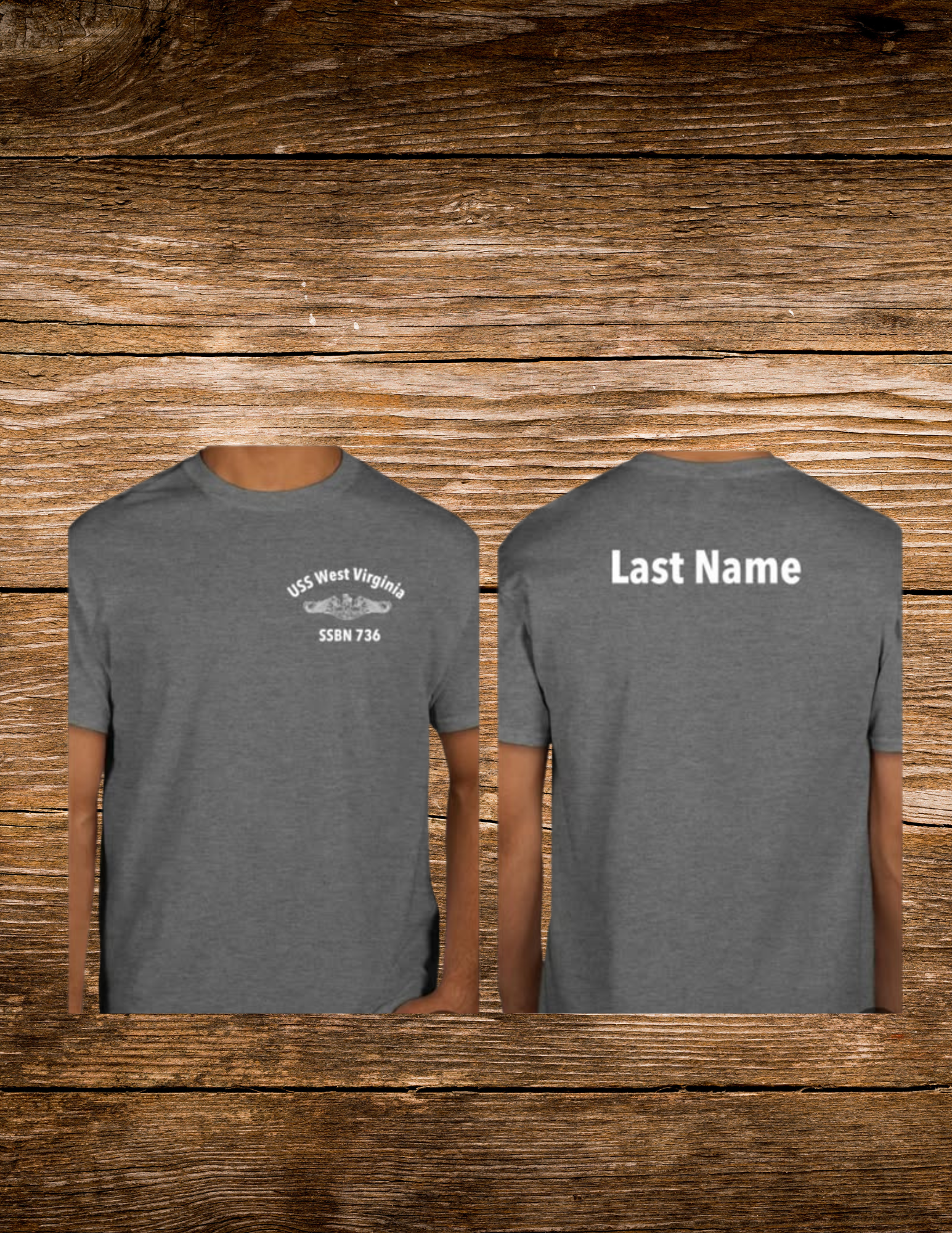 USS West Virginia FRG pocket shirt