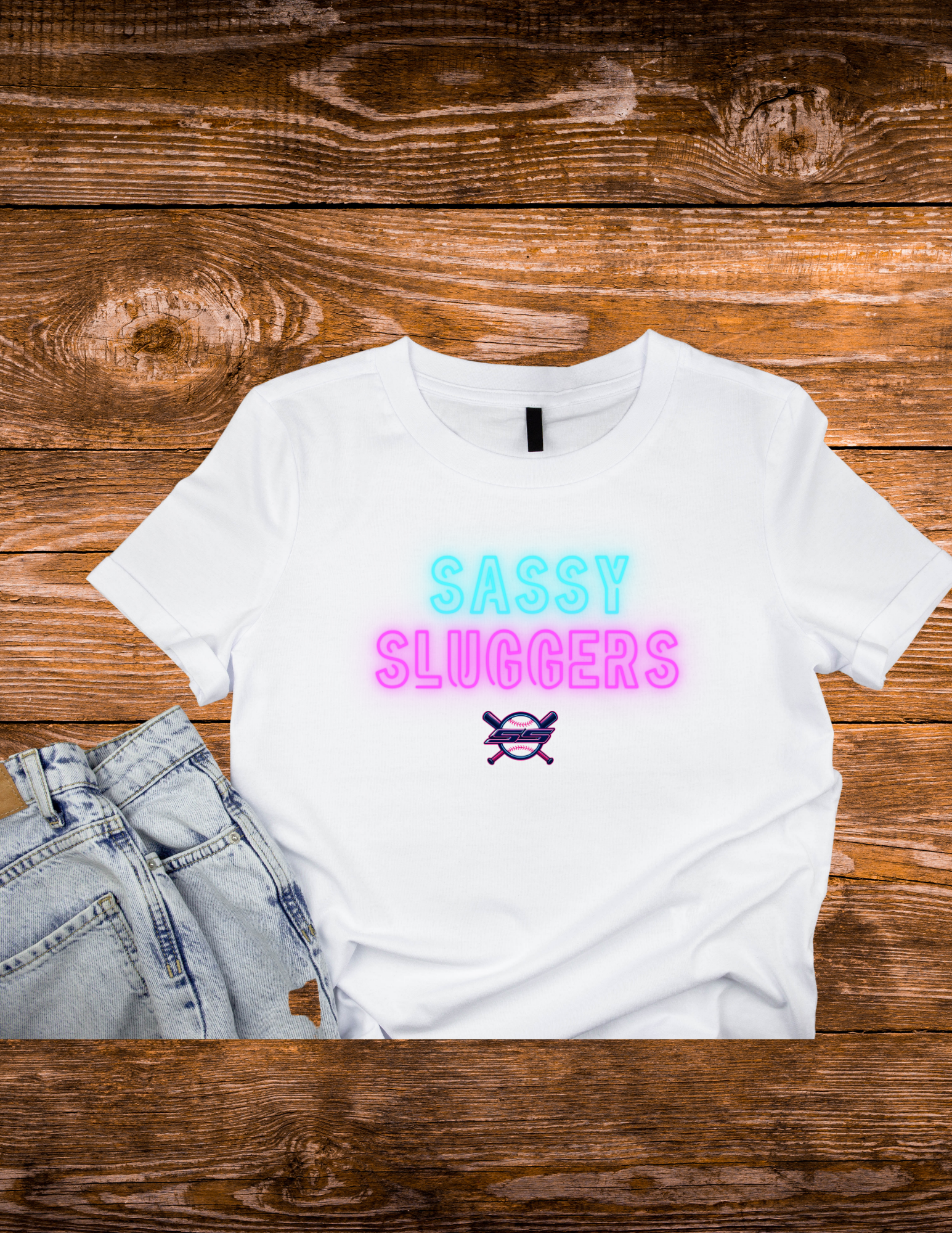 Sassy Sluggers Neon 2.0 T-shirt YOUTH