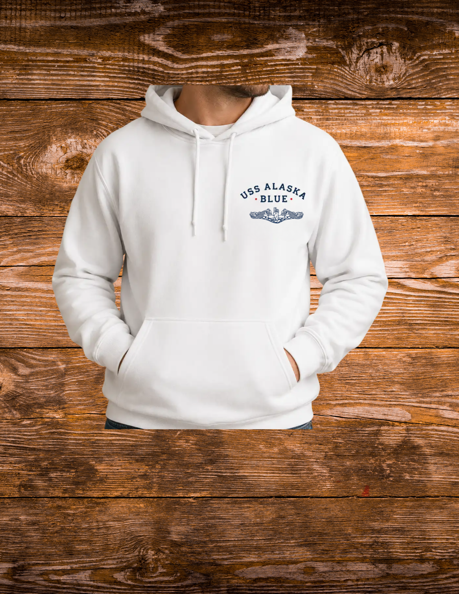 USS ALASKA Blue Hoodie