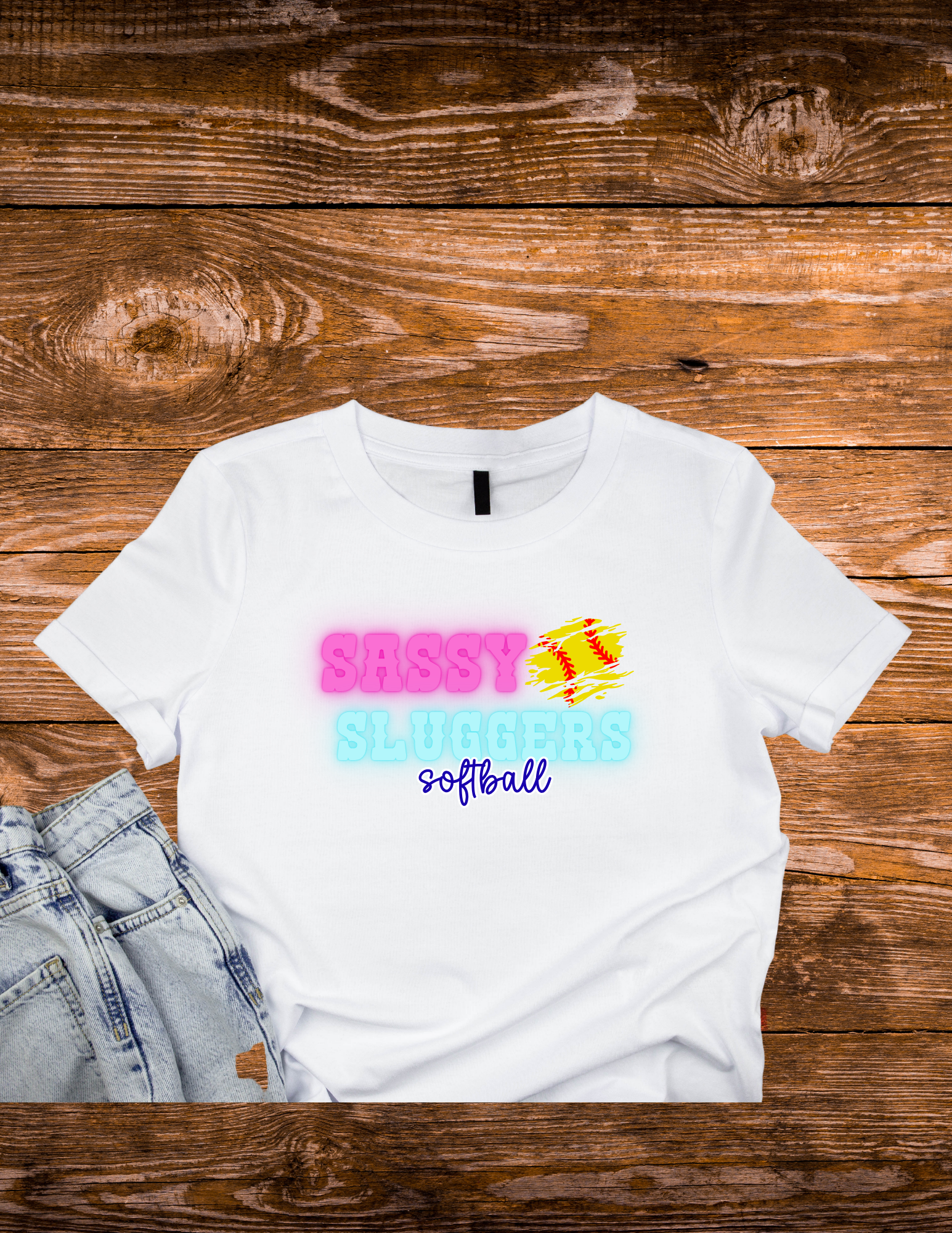 Sassy Sluggers Neon  T-shirt YOUTH