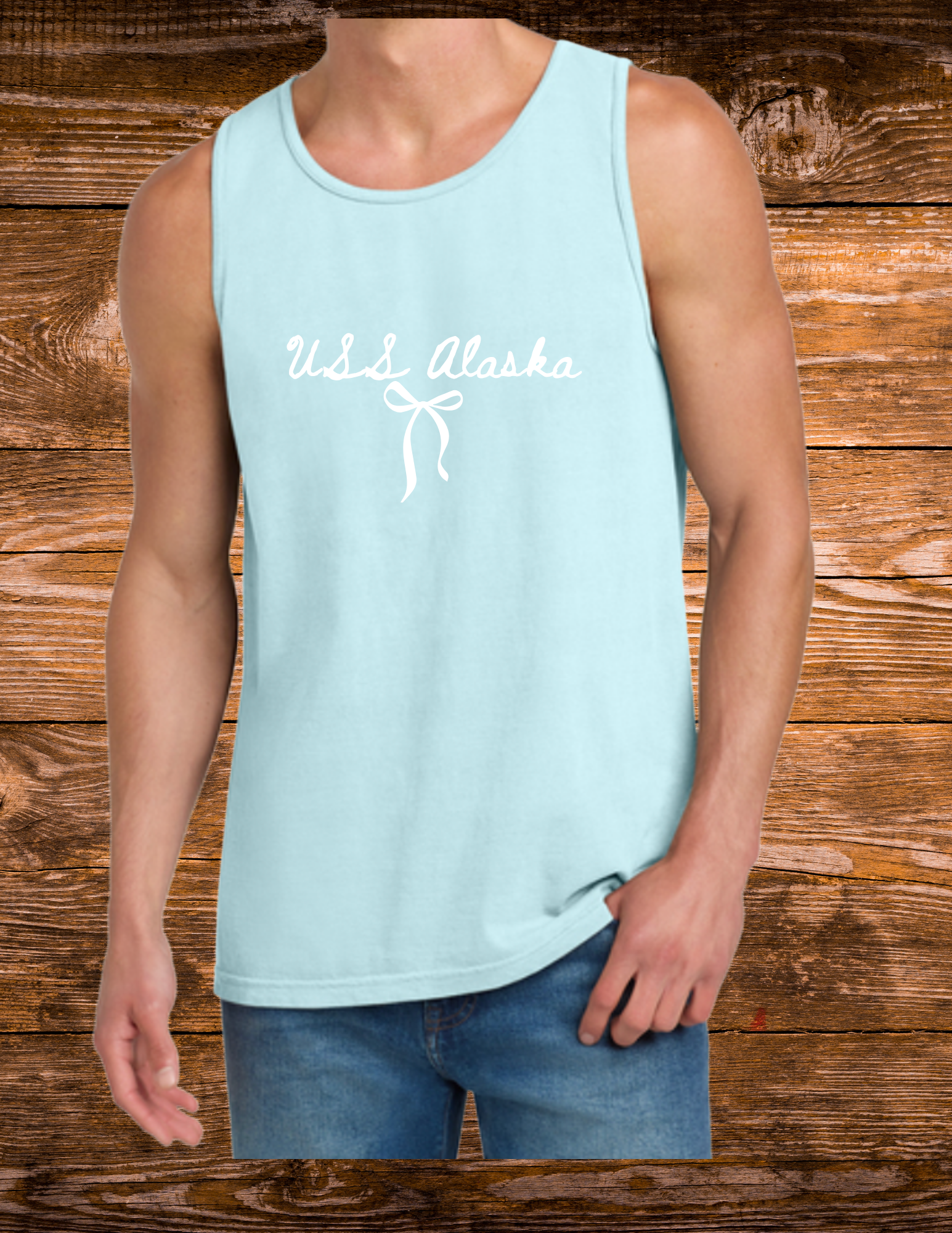USS Alaska bow T-shirt and Tanktop- Adult