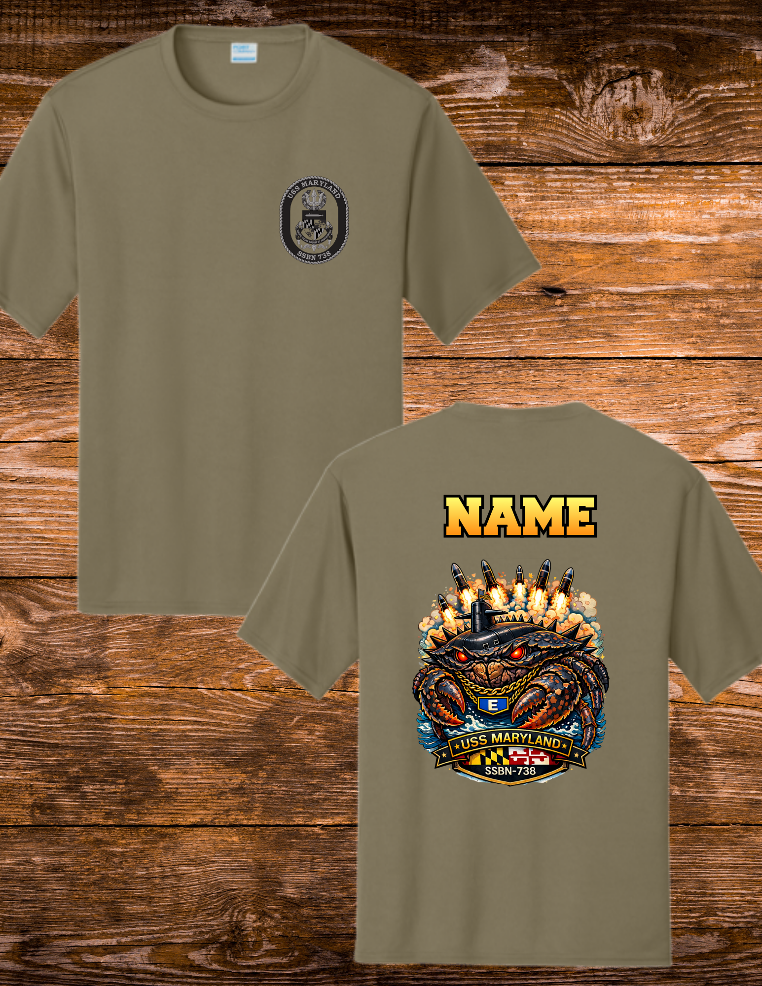 USS Maryland CPOA NON CHIEF Battle E crab