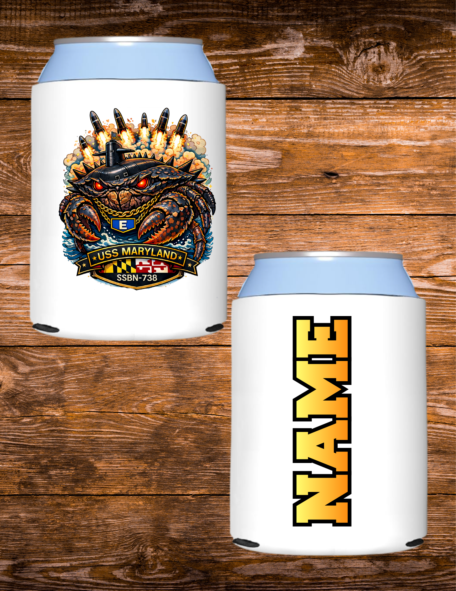 USS Maryland CPOA- Koozie