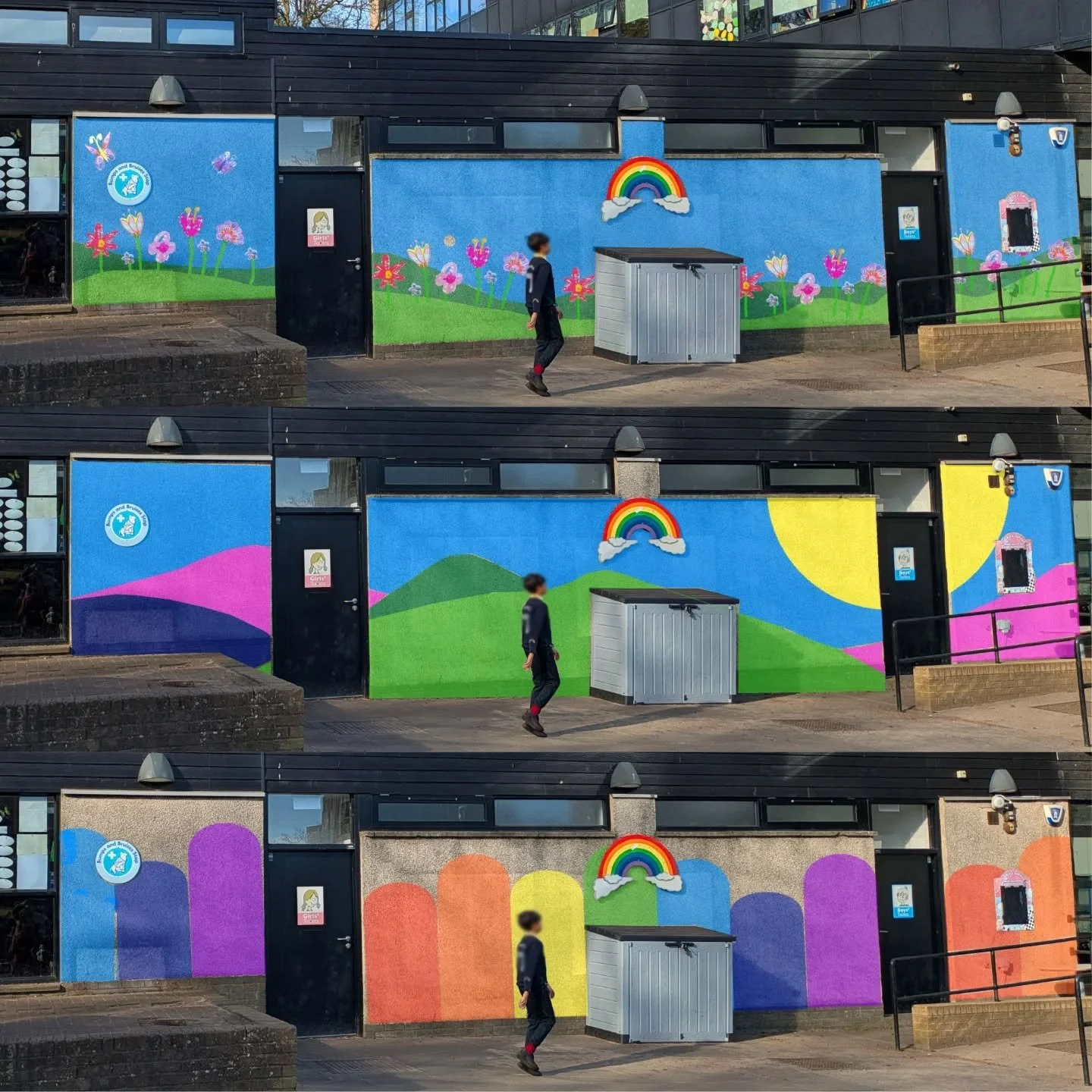 Big imaginations call for lovely bright walls!

Here&rsquo;s a sneak peek at some mockups I've been working on for a local primary school project launching later this year. I am looking forward to painting something packed with energy to welcome the 