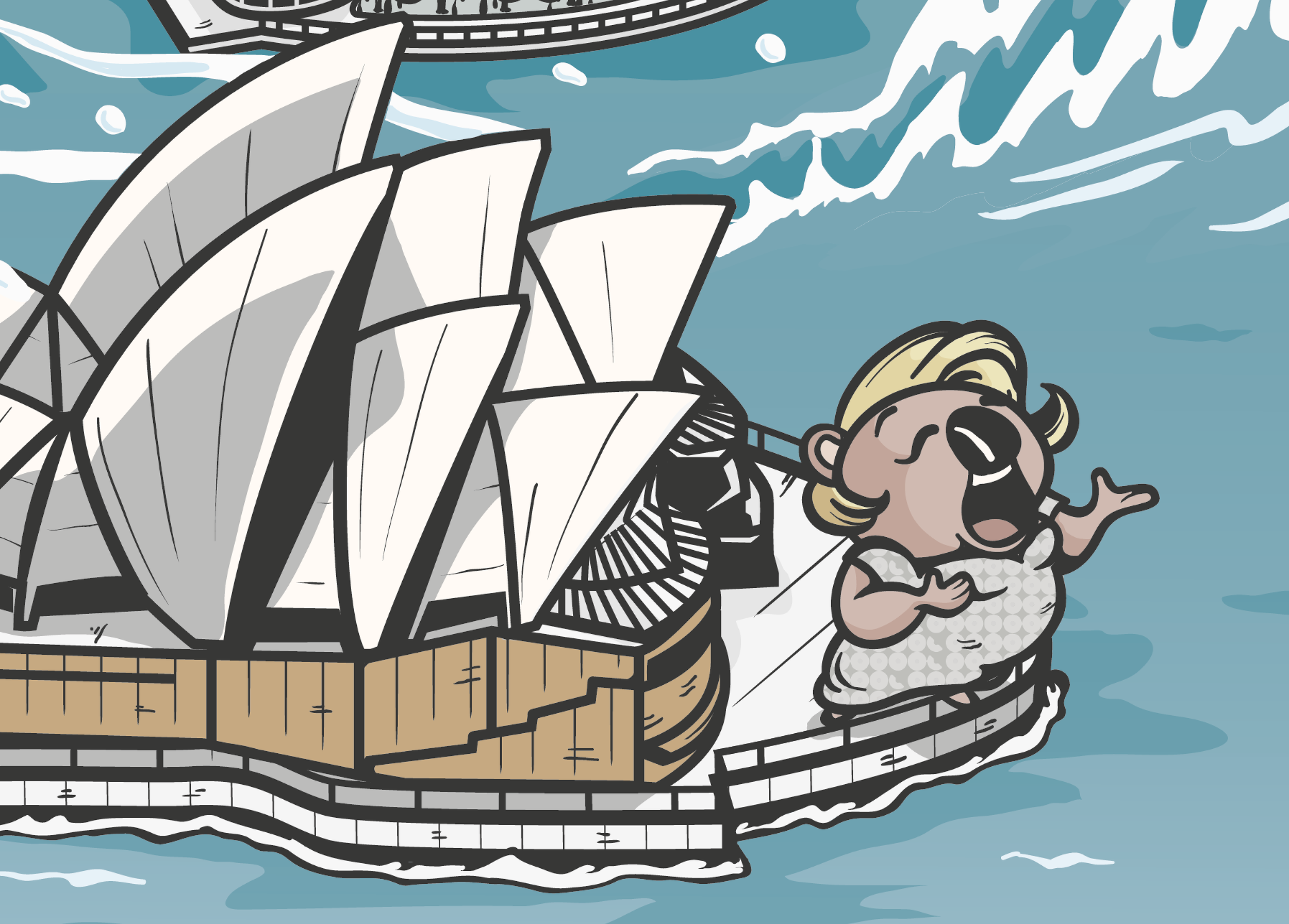 Wombat character in Sky-High Over Sydney | NAOKI STUDIOS.png