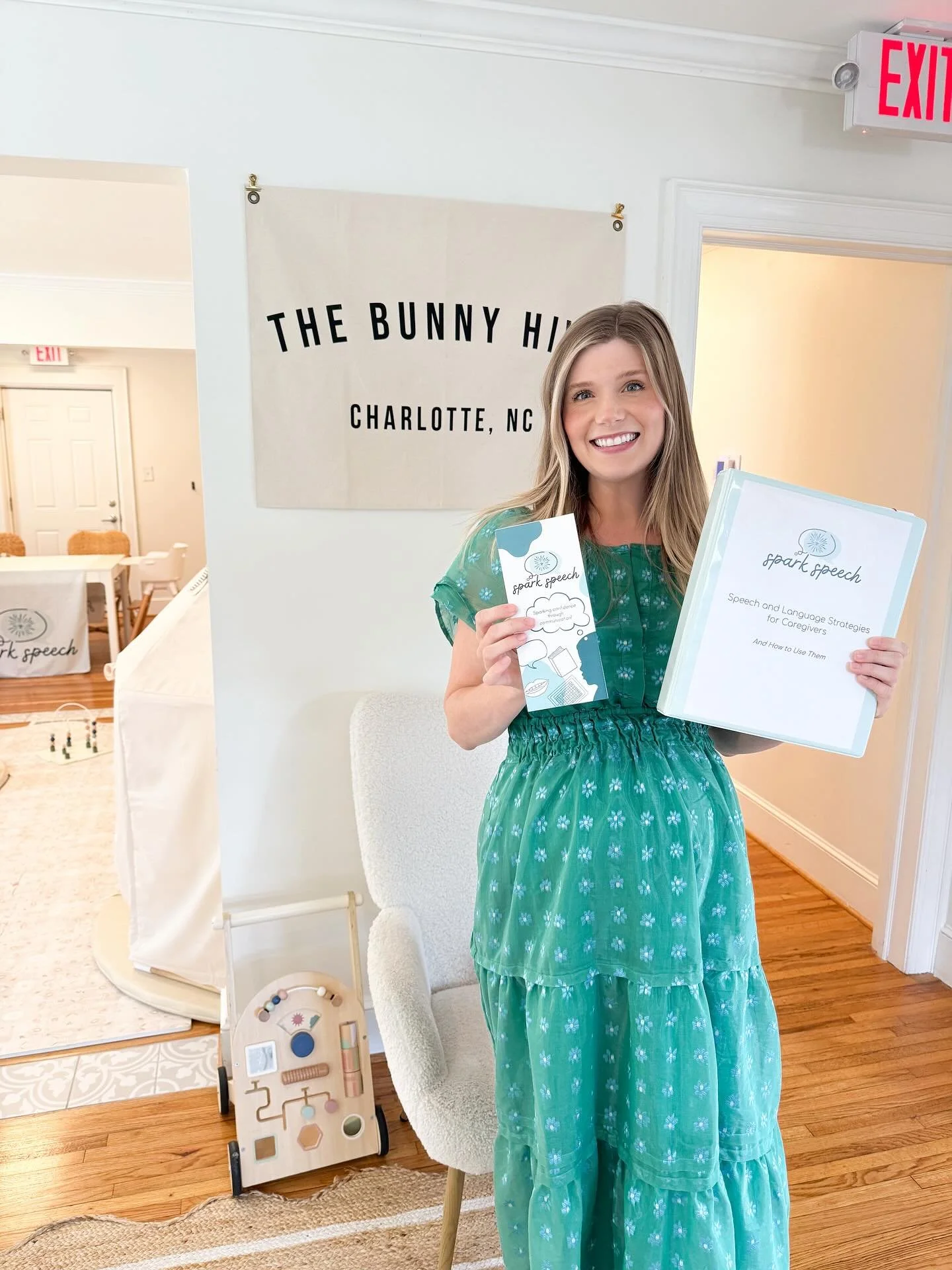 Starting off August with a community screening event at @thebunnyhivecharlotte! Mrs. Addy loved meeting these little ones and their families. Today was full of developmental milestones, speech and language strategies, and PLAY!